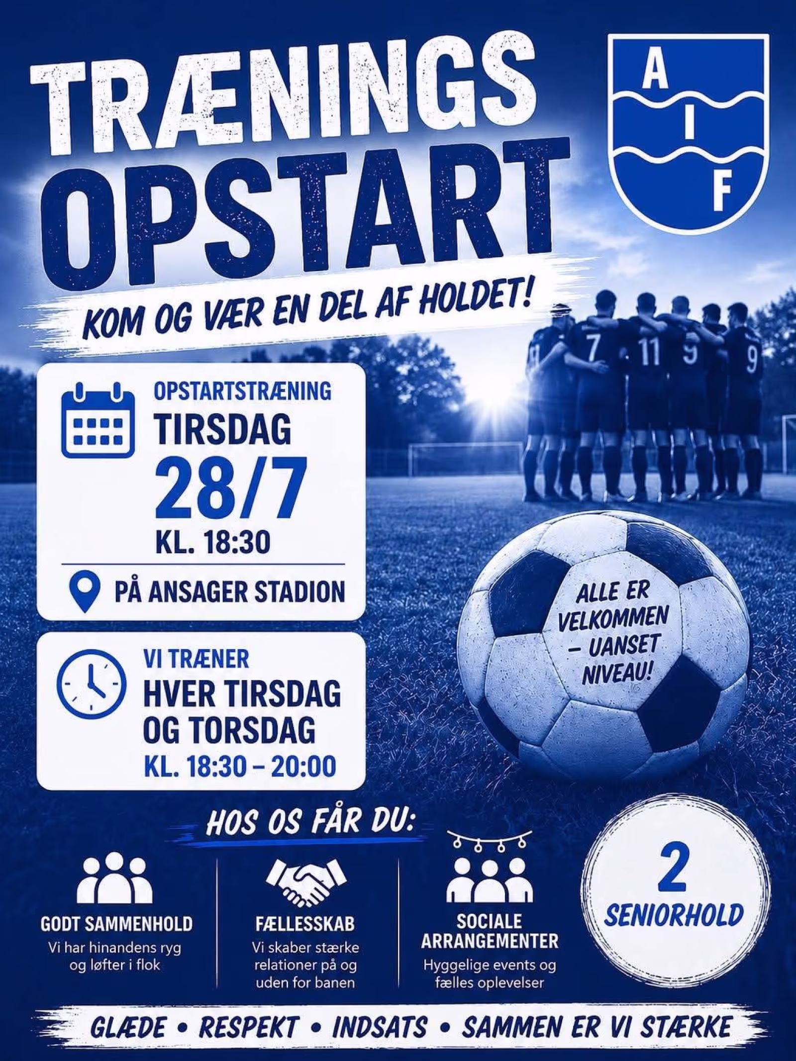 Fodboldfællesskabet kalder i Ansager