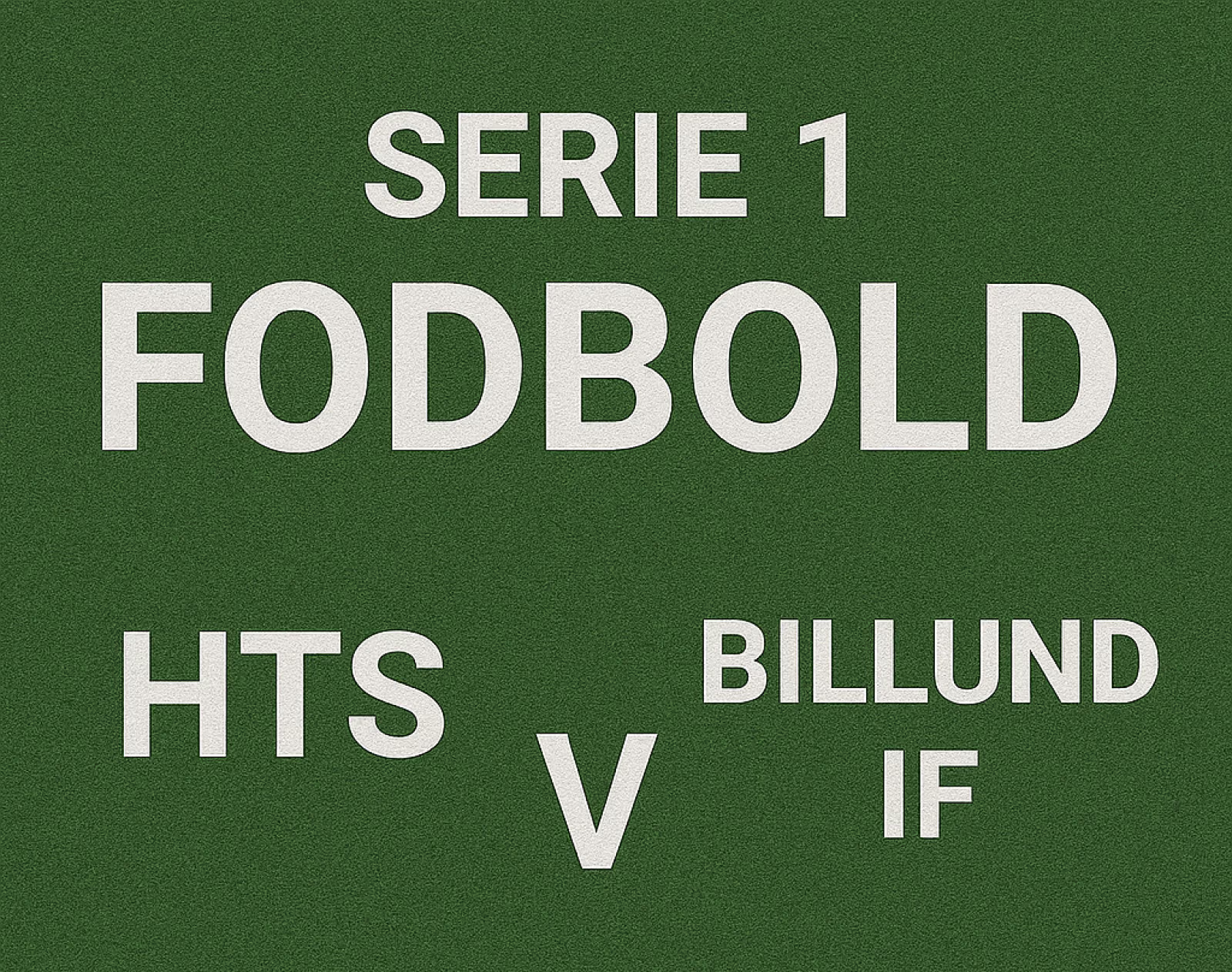 Serie 1 fodbold. HTS møder Billund IF i den sidste hjemmekamp for i år