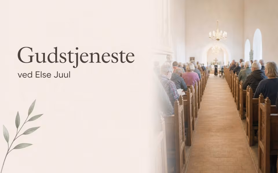 Gudstjeneste ved Else Juul