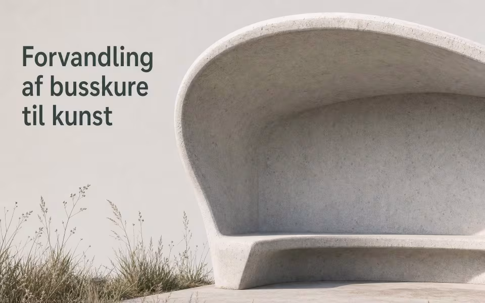 Forvandling af busskure til kunst