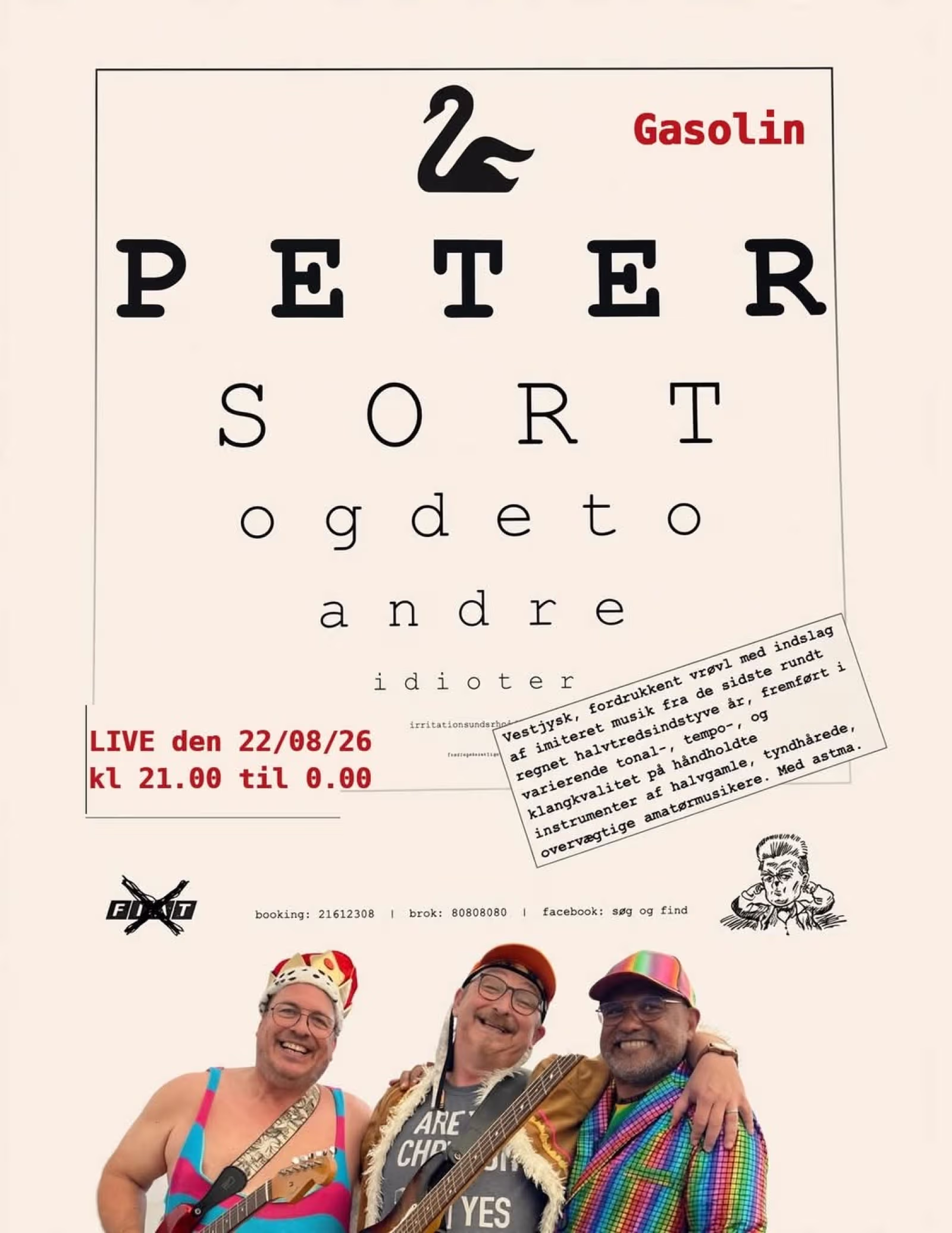 Peter Sort og to andre idioter spiller live