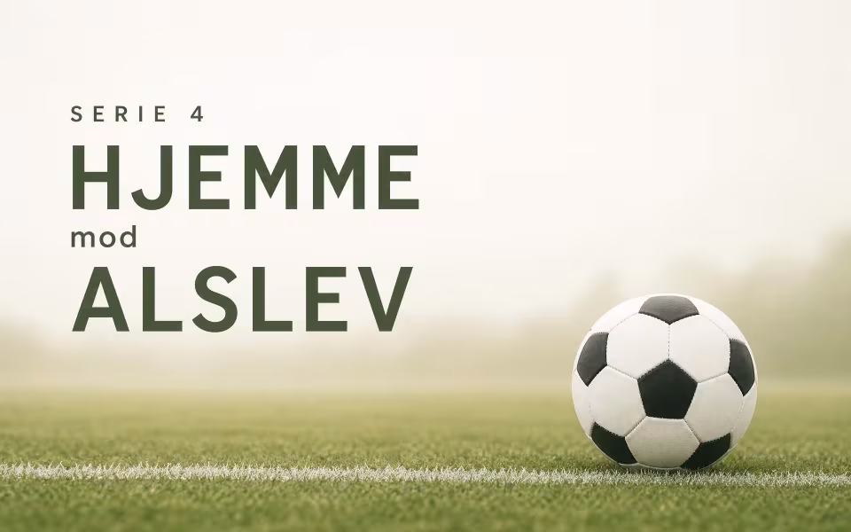 Serie 4 hjemme mod Alslev