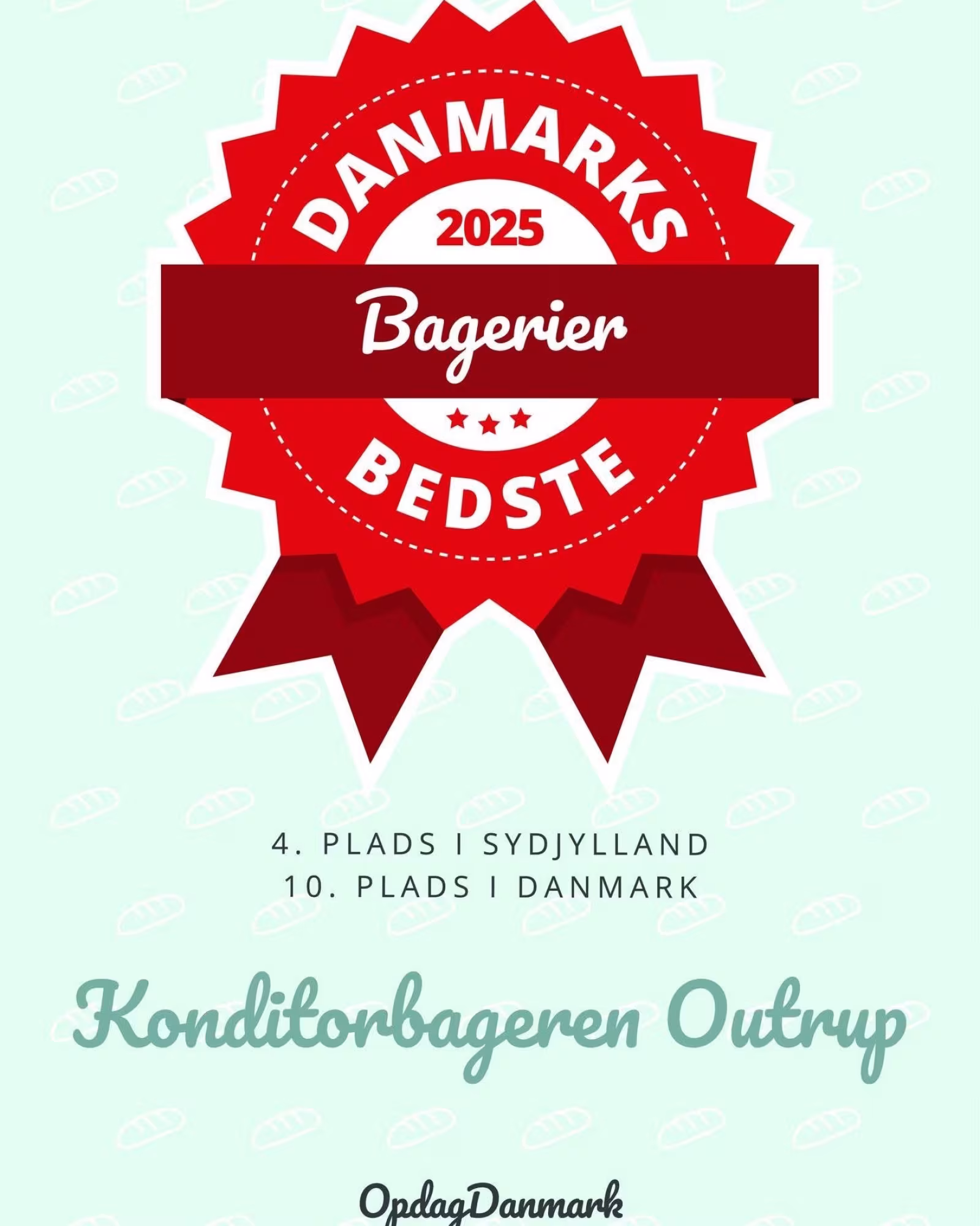 Konditorbager Outrup i top 10