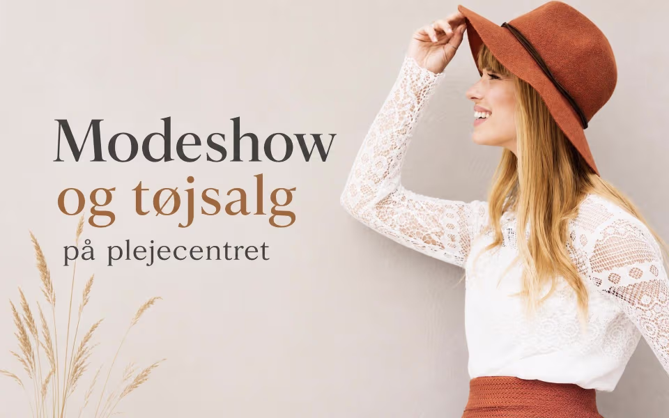 Modeshow og tøjsalg på plejecentret