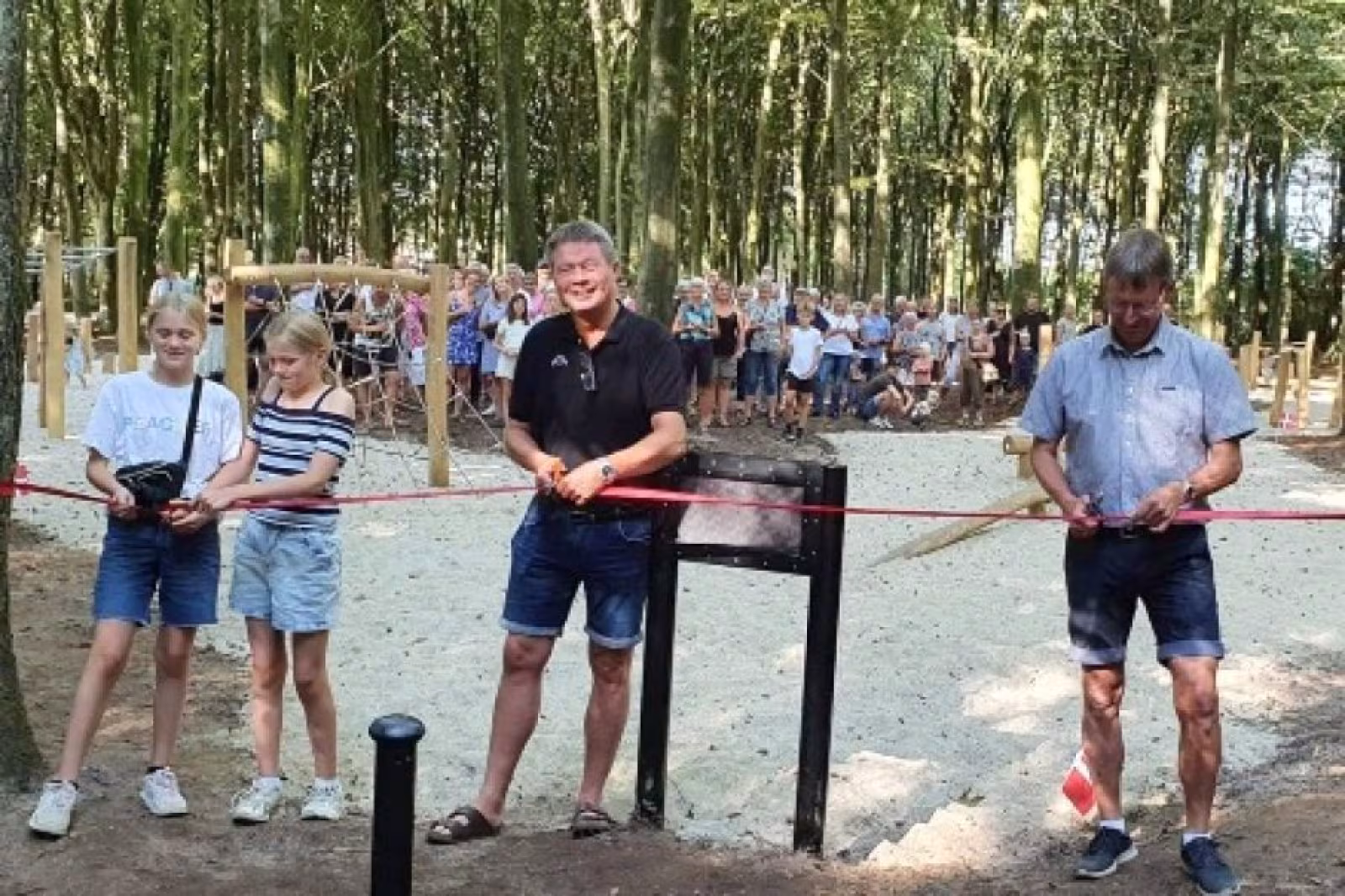 Indvielse af aktivitetsbanen i Tistrup Anlæg den 13-08-2022