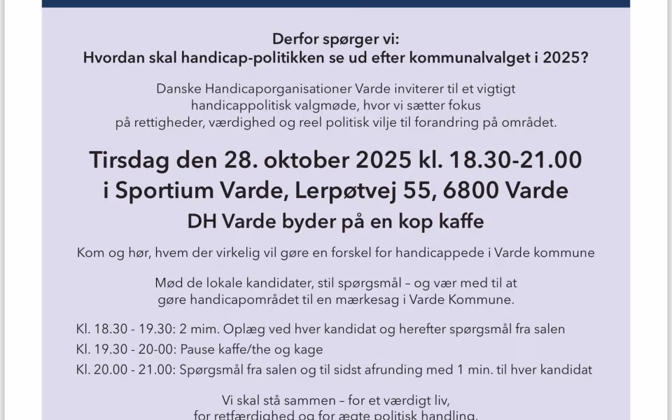 Handicappedes stemme i Varde kommune