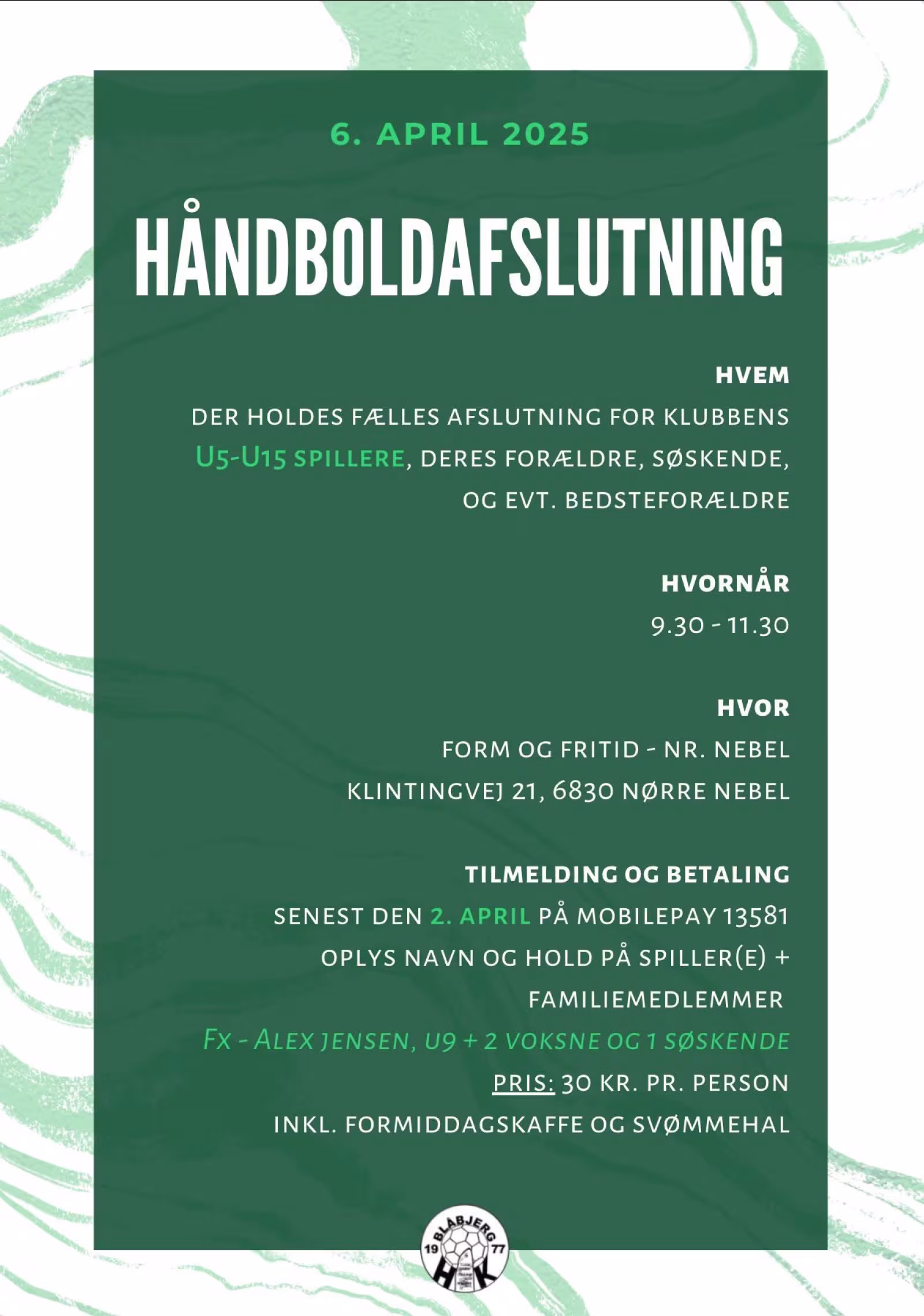 Fejr afslutningen på håndboldsæsonen