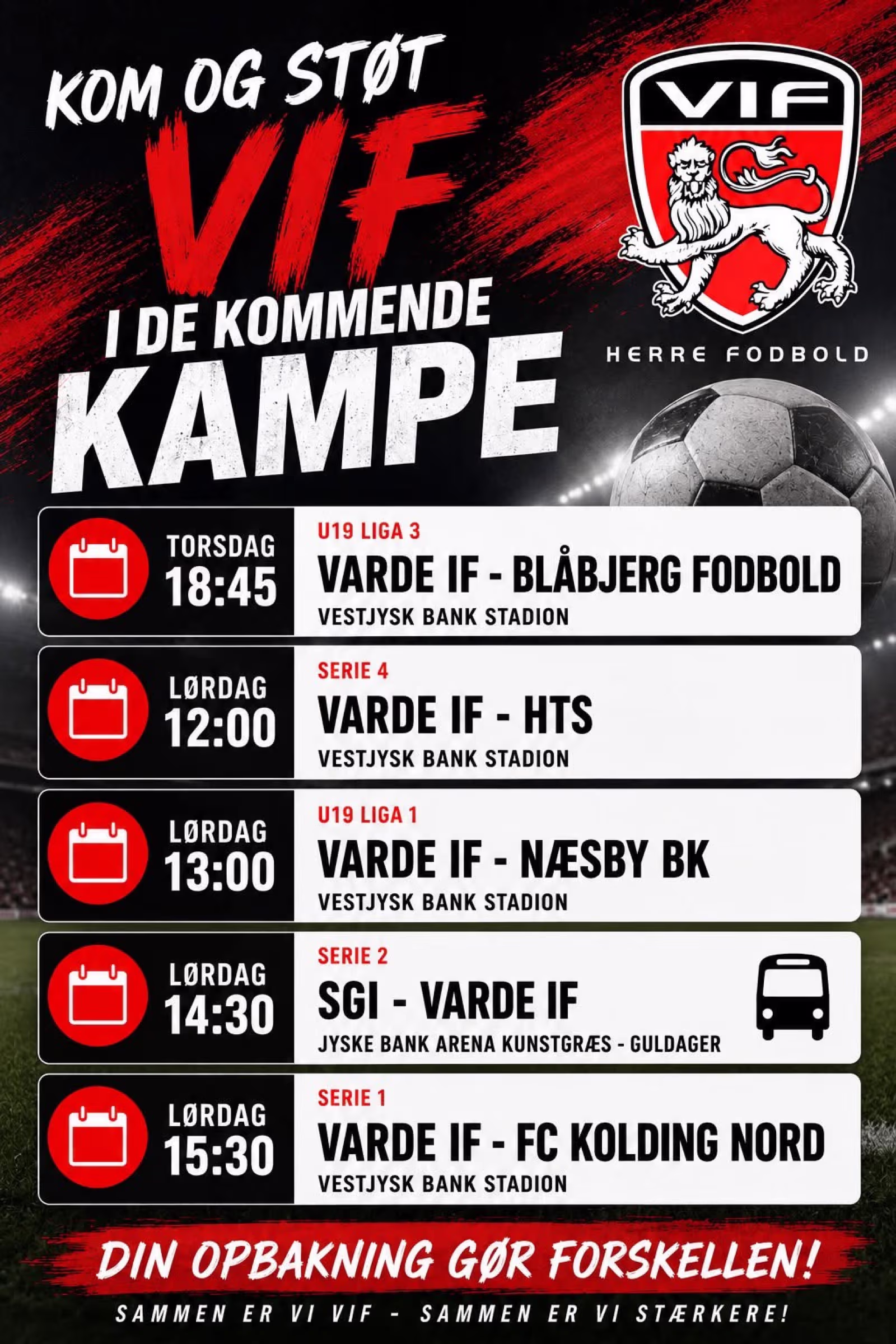 Fodboldweekend med Varde IF herre fodbold
