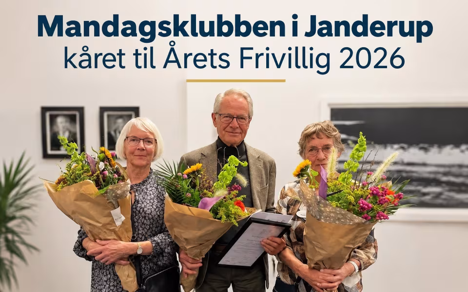 Mandagsklubben i Janderup kåret til Årets Frivillig 2026