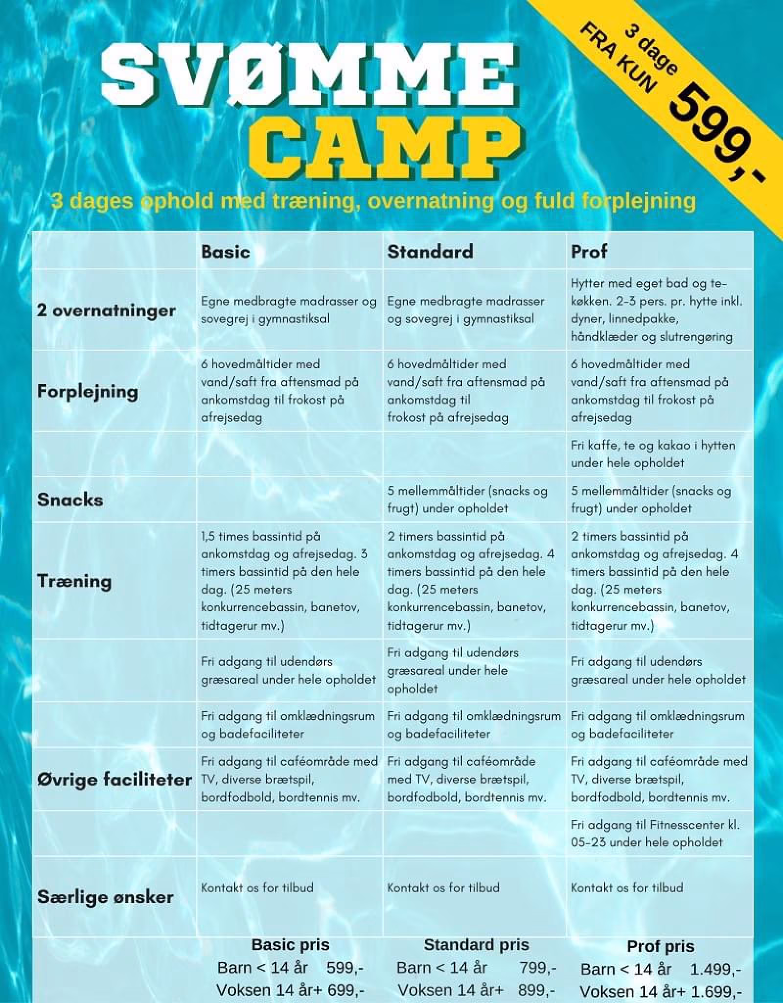 Svømmecamp  i Helle Hallen fra 599,-