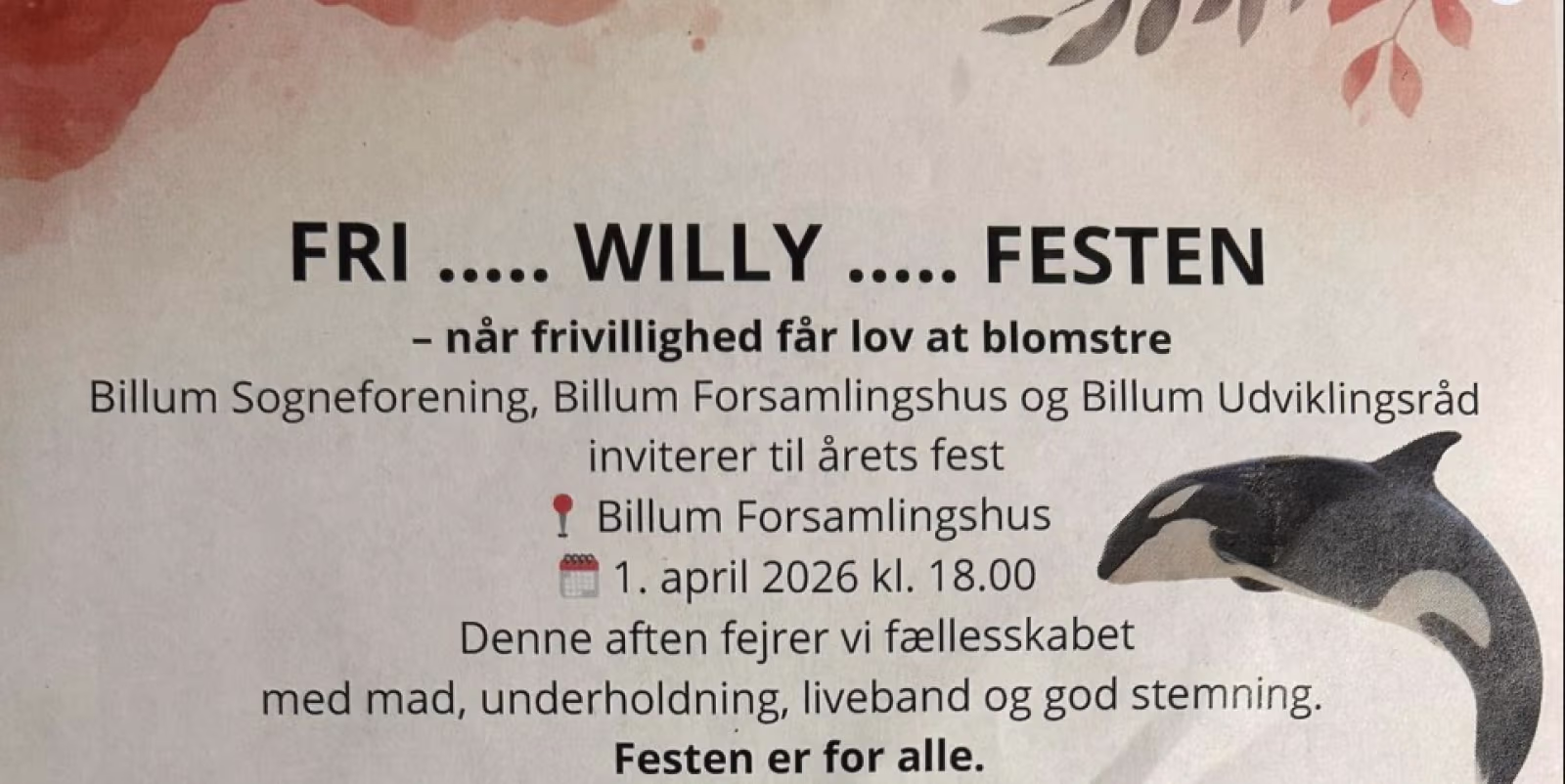 Forårsfesten i forsamlingshuset