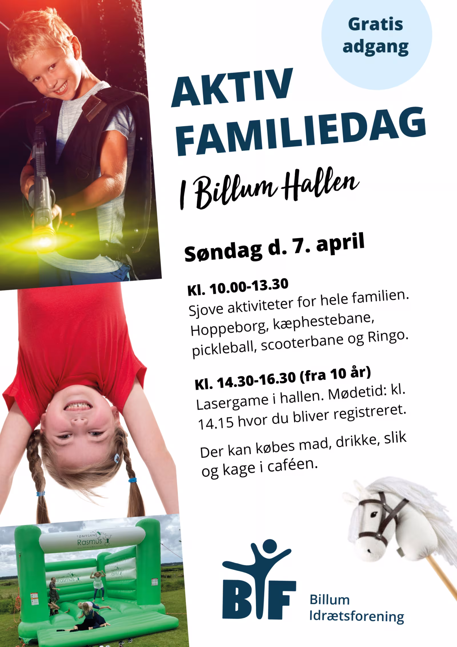 Aktiv familiedag i Billum Hallen