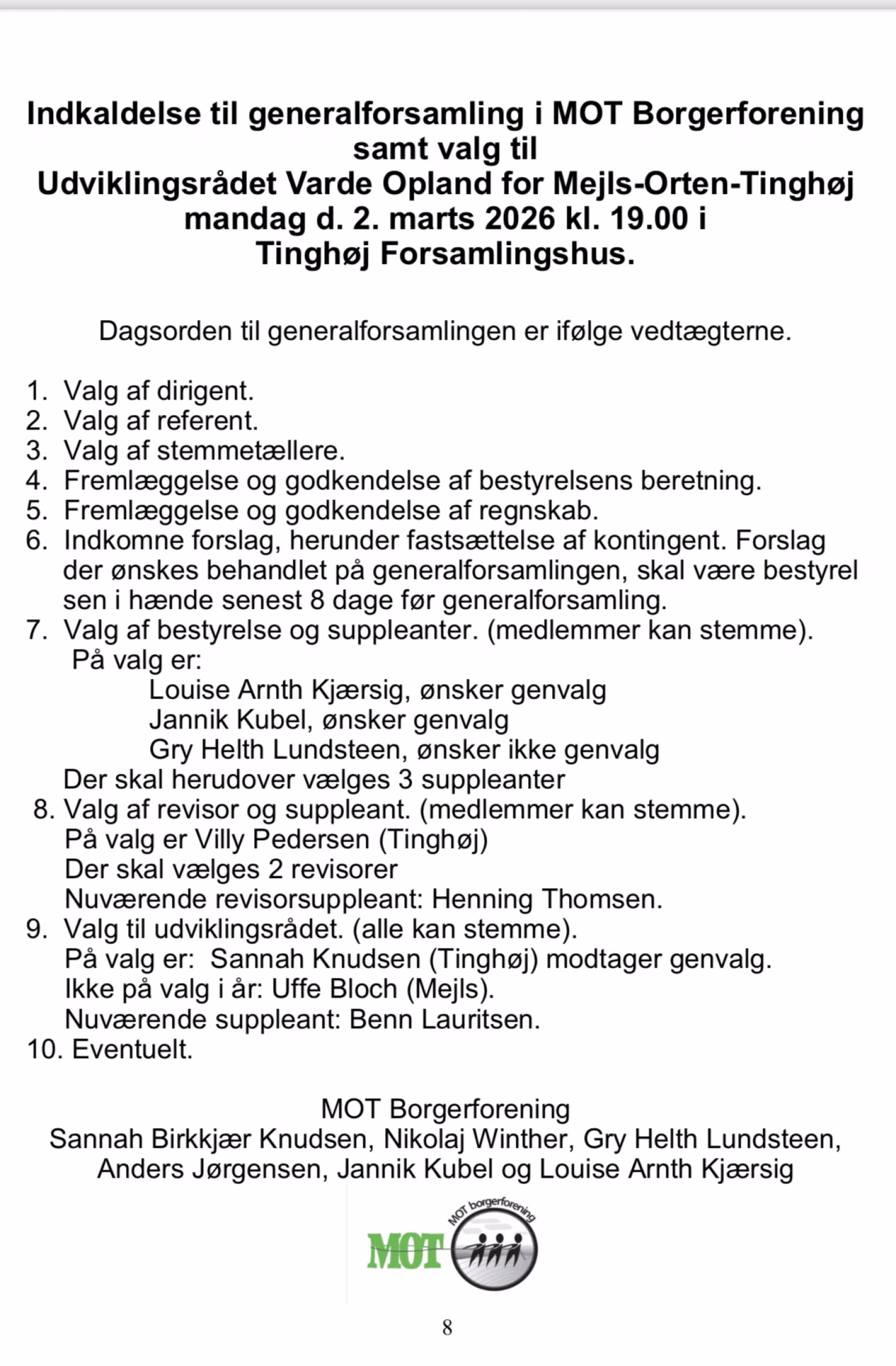 Borgmester gæster MOT generalforsamling