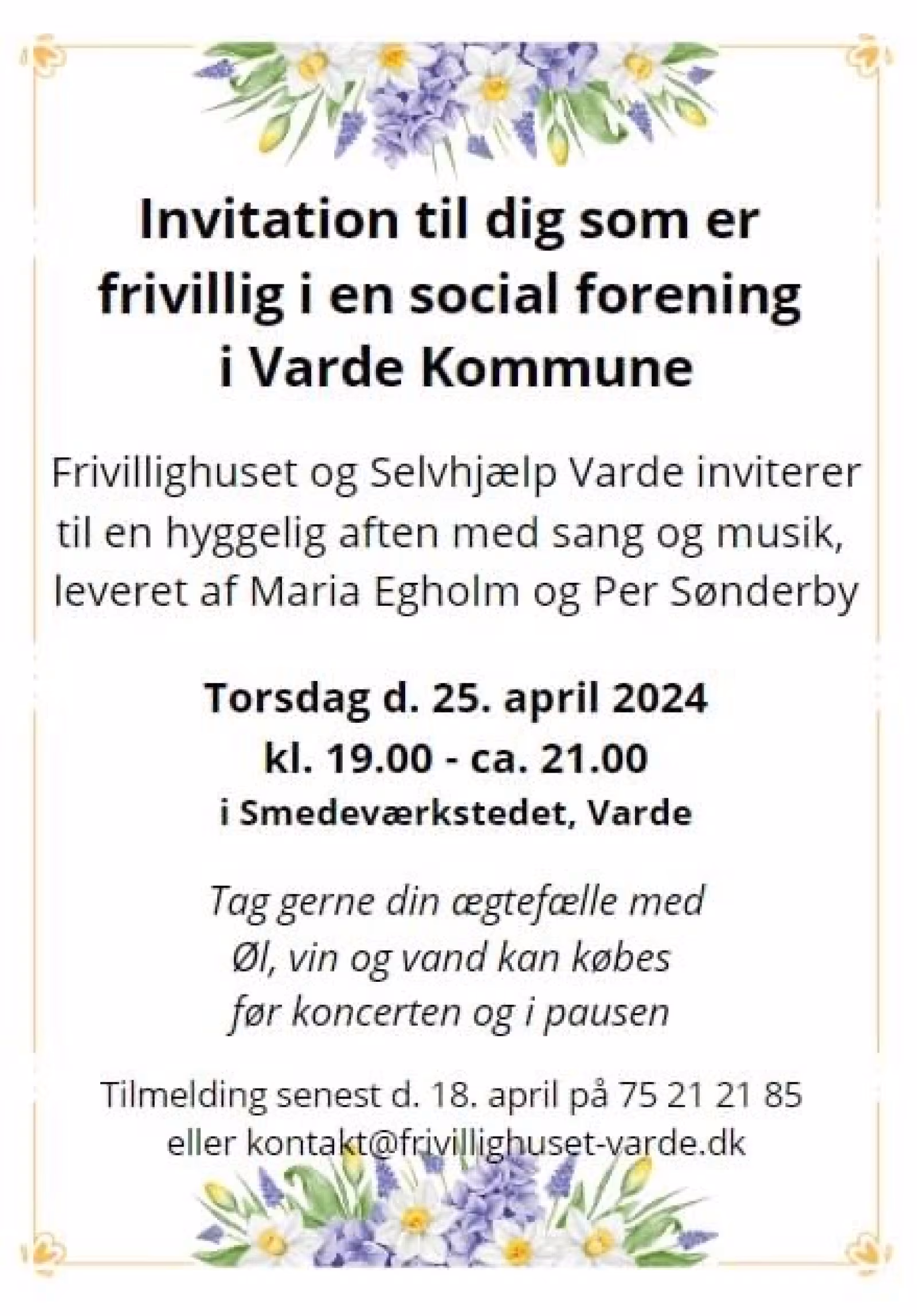 Musik og hygge i Frivillighuset