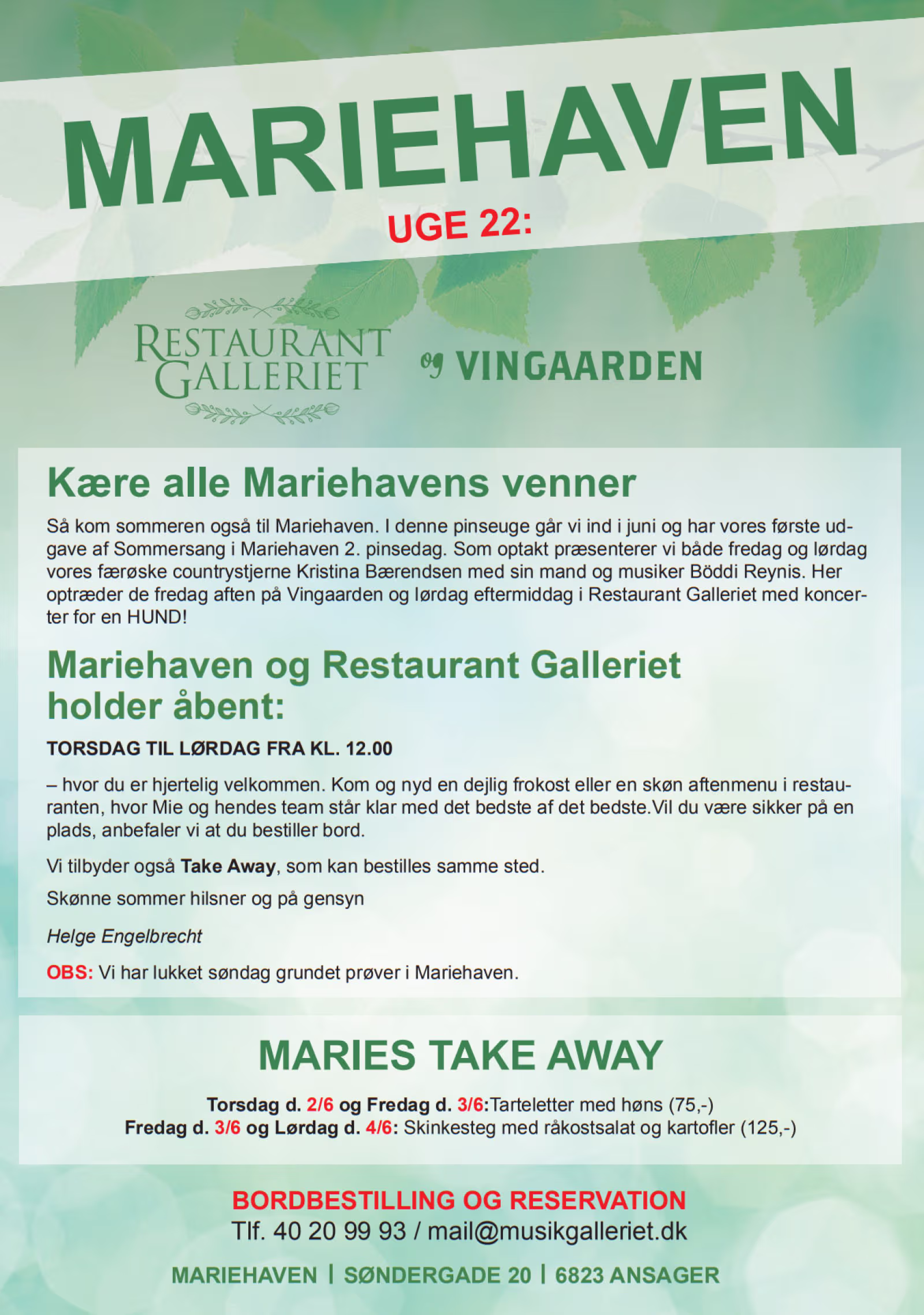Mariehaven uge 22