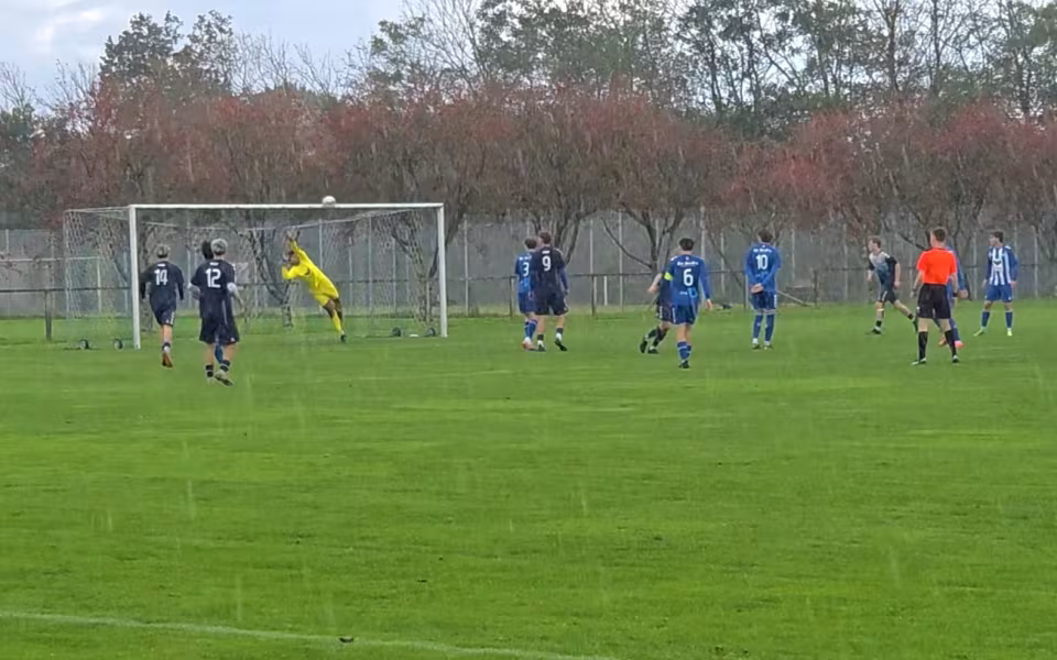HTS “leverer varen” i Horne.  Serie 1 fodbold HTS-EfB 5-1(3-1).