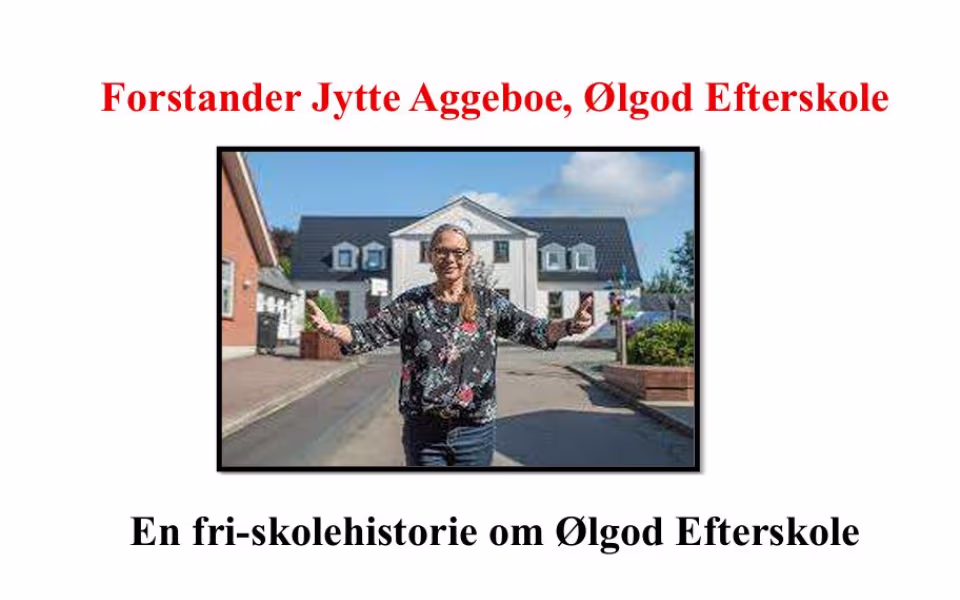 Foredrag med Forstander Jytte Aggeboe, Ølgod Efterskole