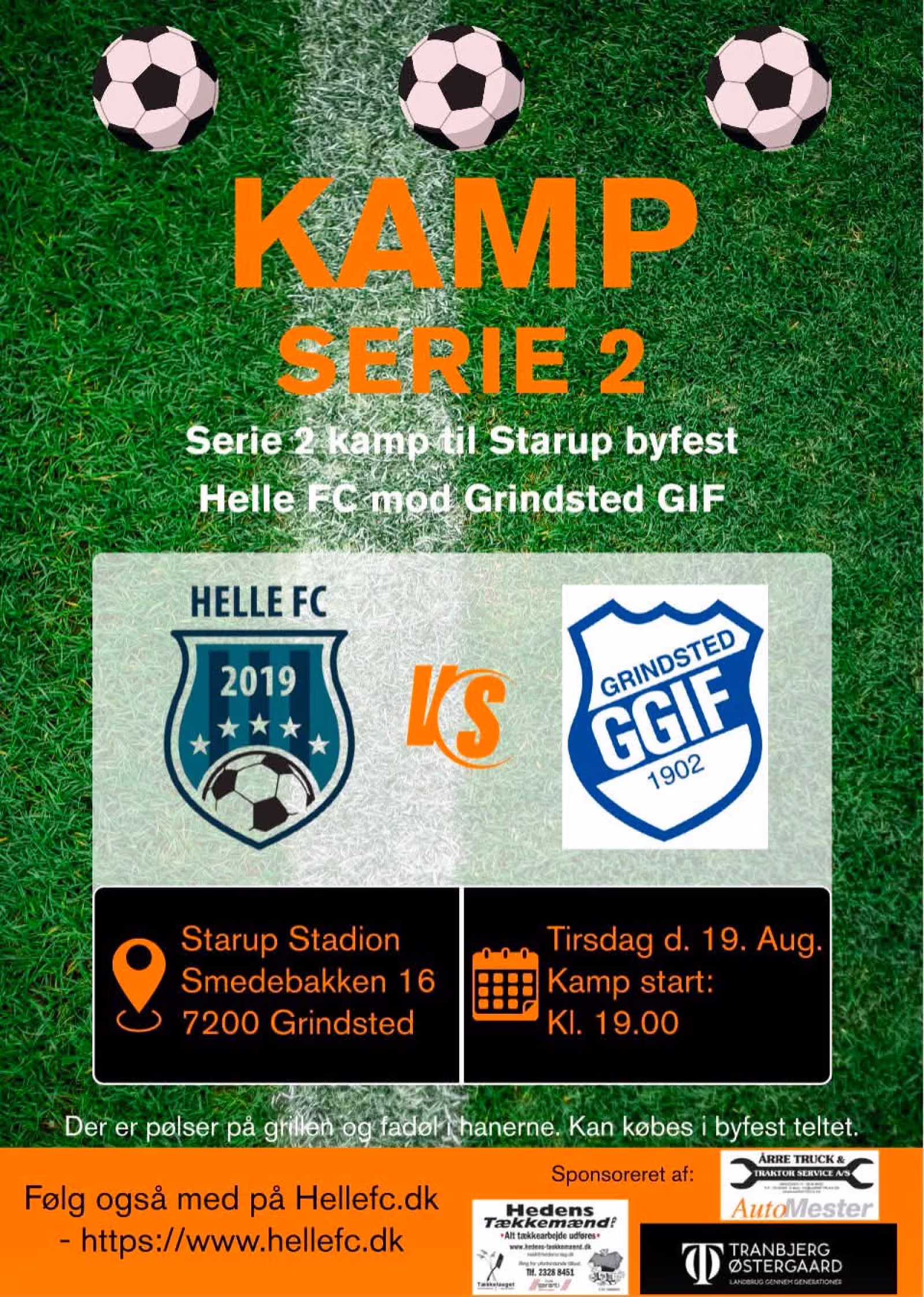 Kampe for Helle FC senior herre i uge 34
