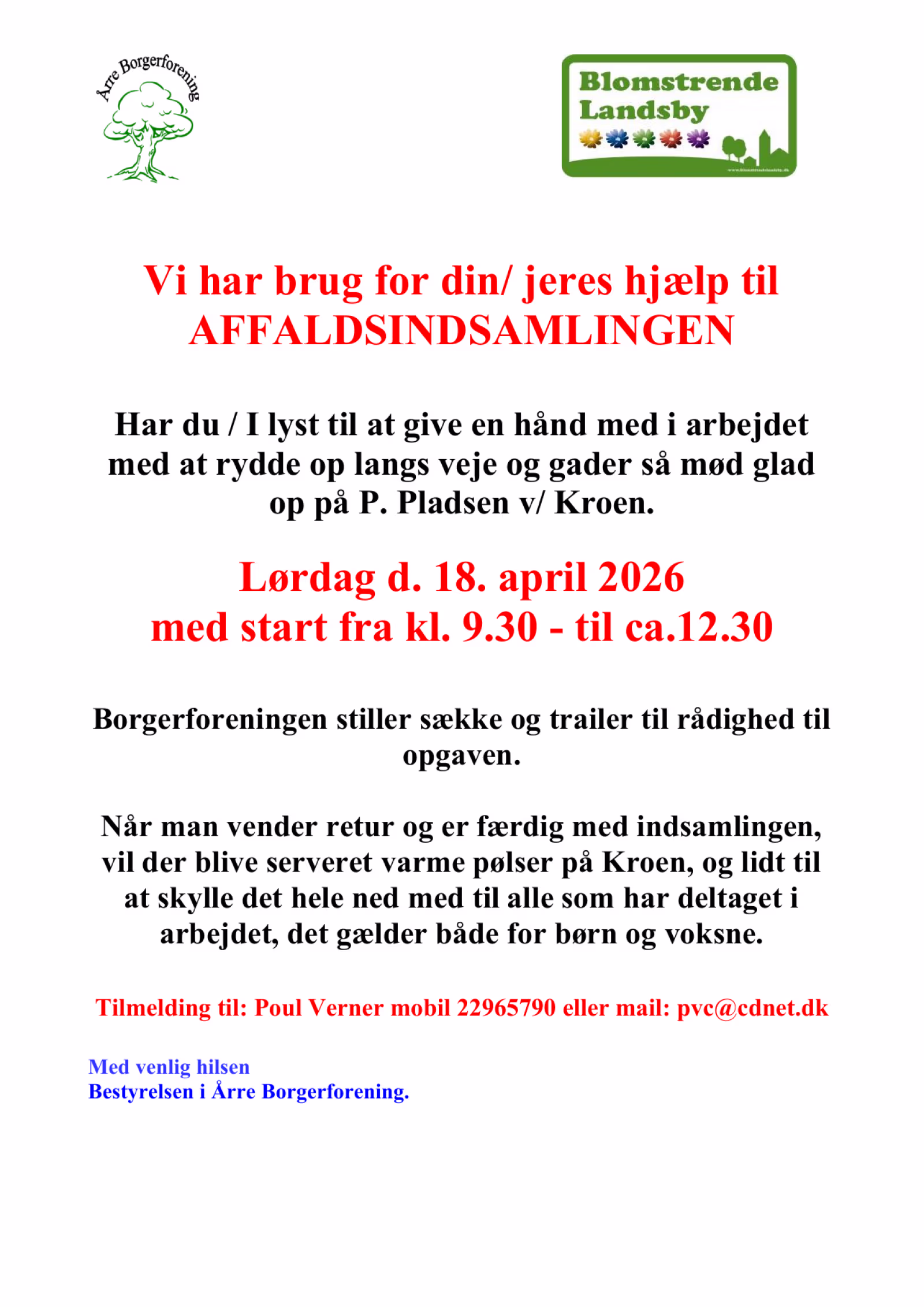 Affaldsindsamling i Årre