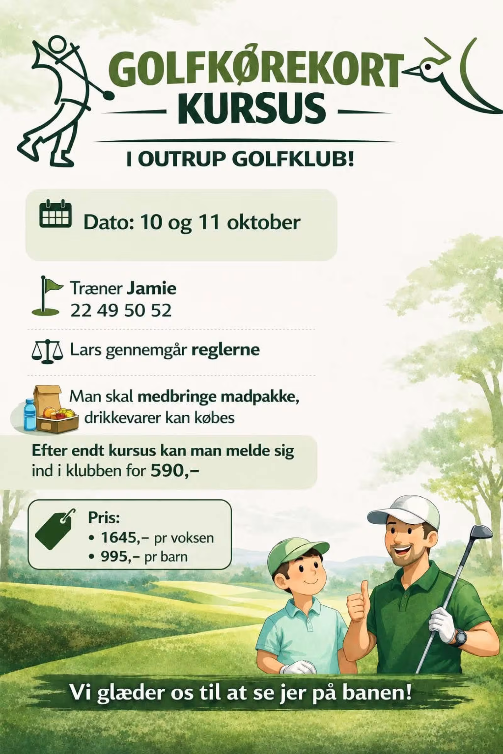Sidste chance for golfkørekort