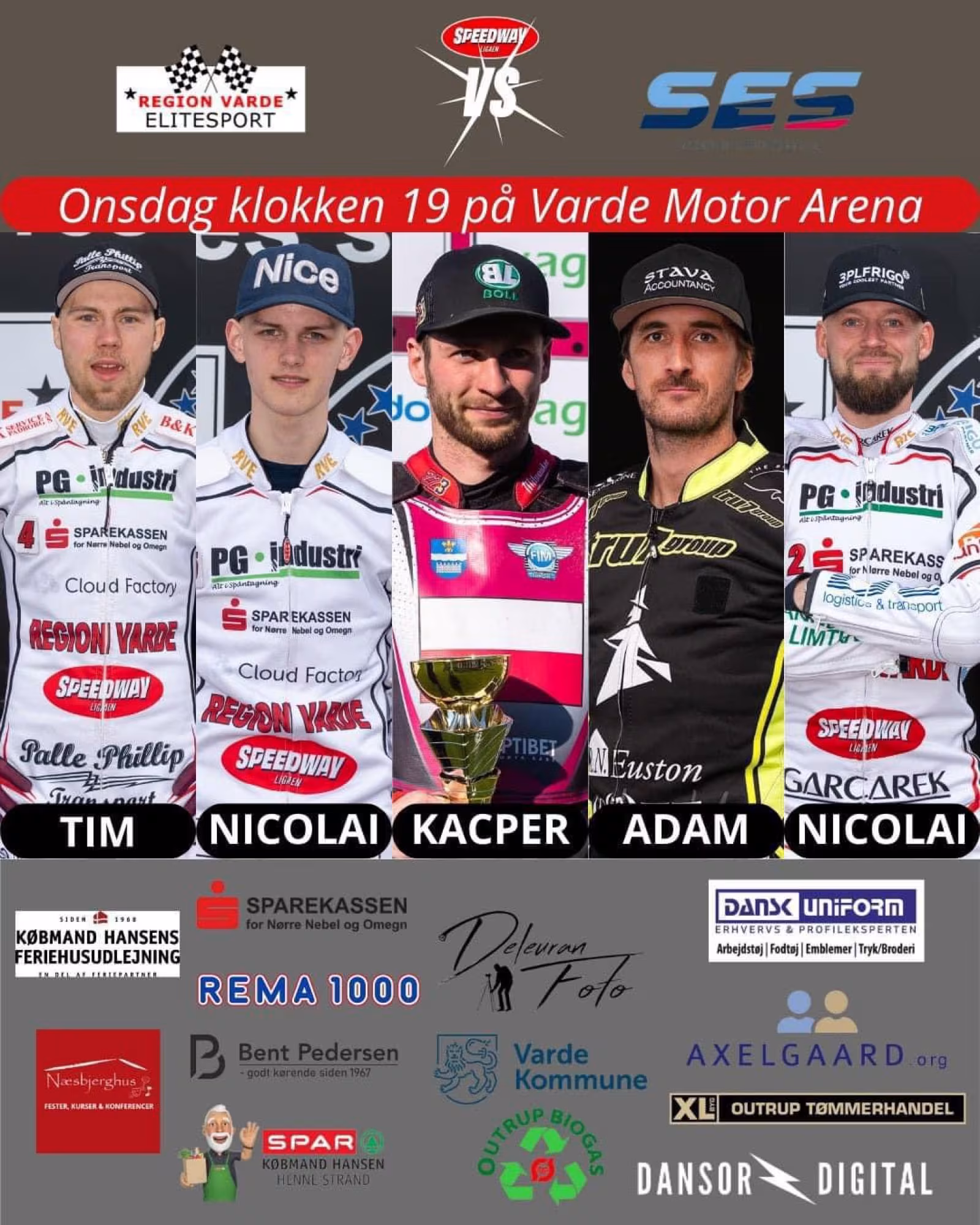 HOLDET TIL NÆSTE RUNDE