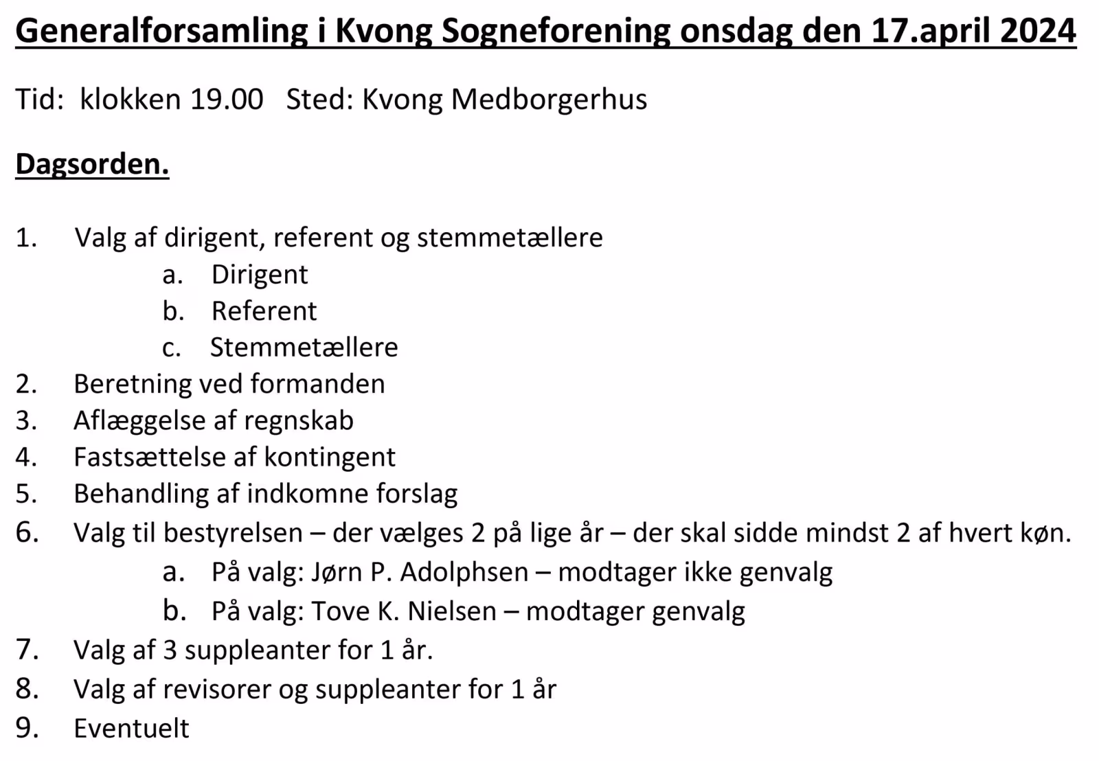 Generalforsamling