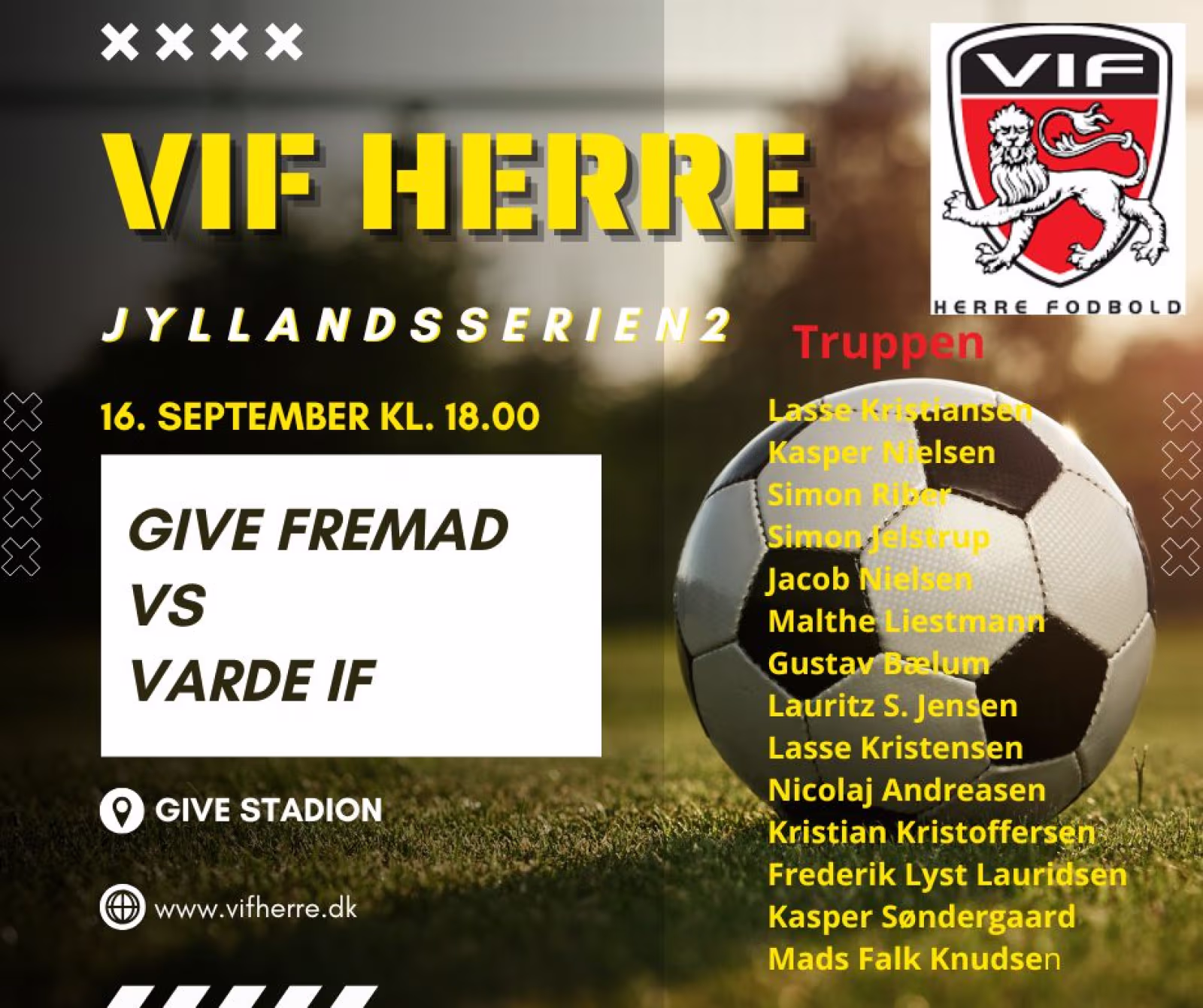 Varde IF Herre spiller ude