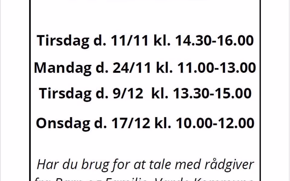 Rådgivning i Nr. Nebel tilbydes