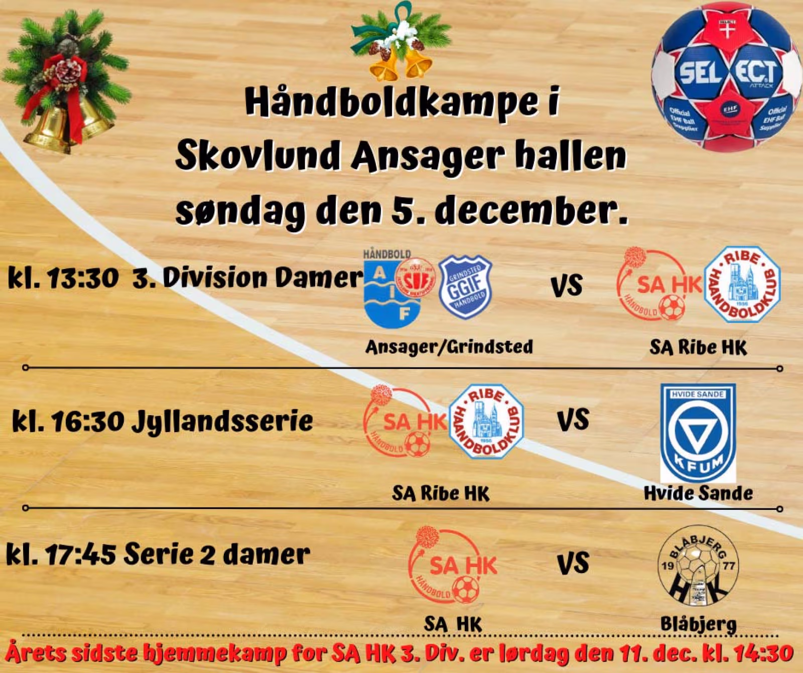 SAHK spiller igen håndbold i SA-Hallen