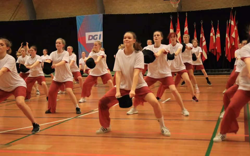 Farverig opvisning lyser Sportspark op