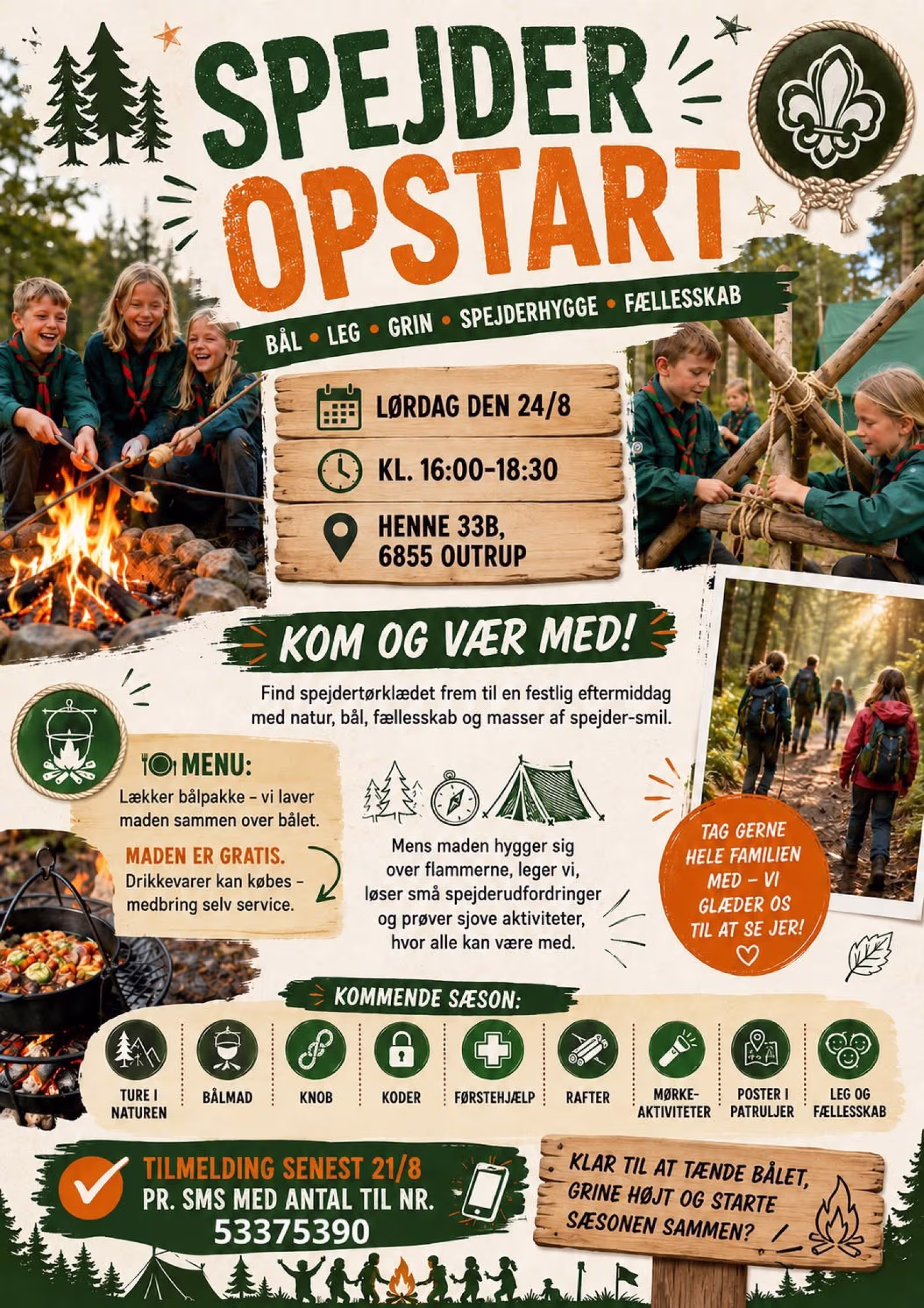 Eventyret begynder ved bålet