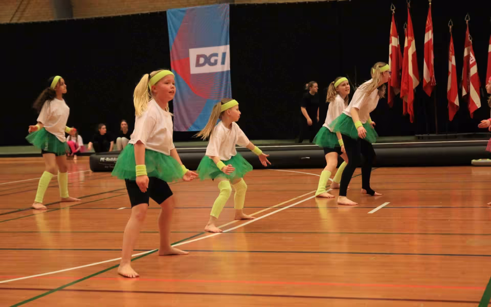 Farverig opvisning lyser Sportspark op