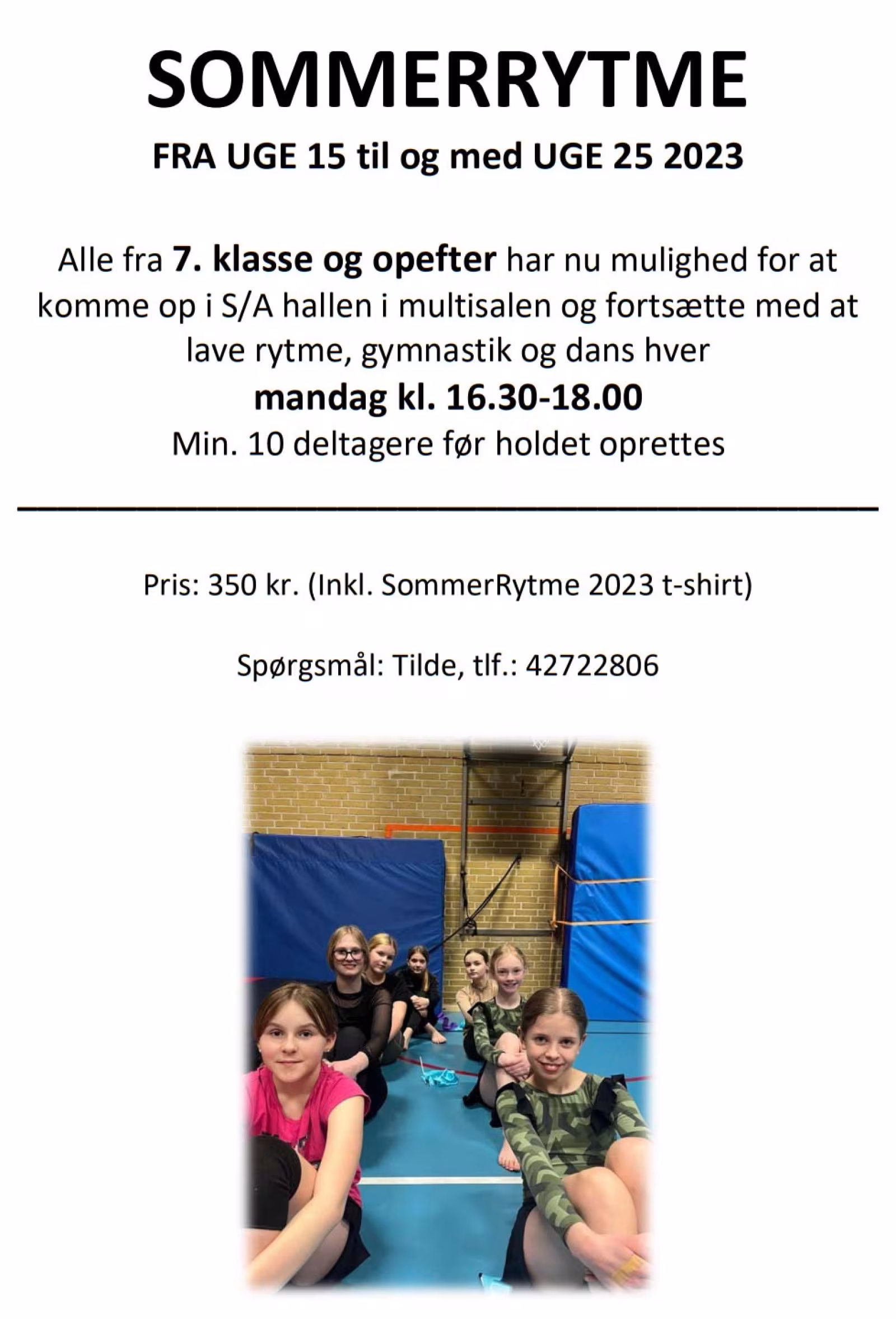 Sommerrytme 7. klasse og op