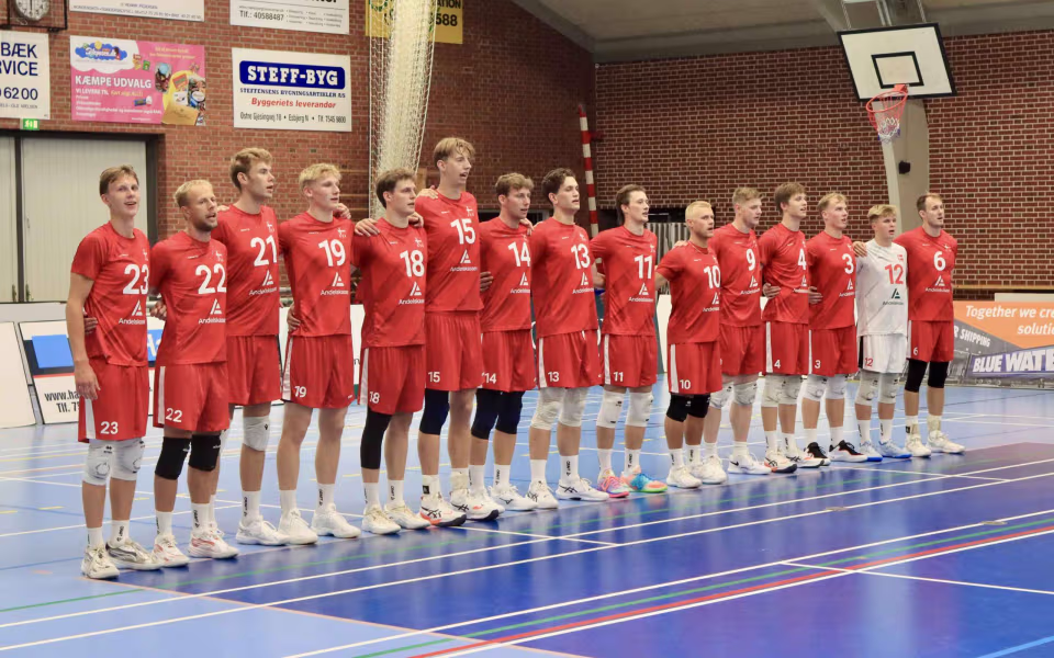 Det danske Volley Landshold i Helle Hallen