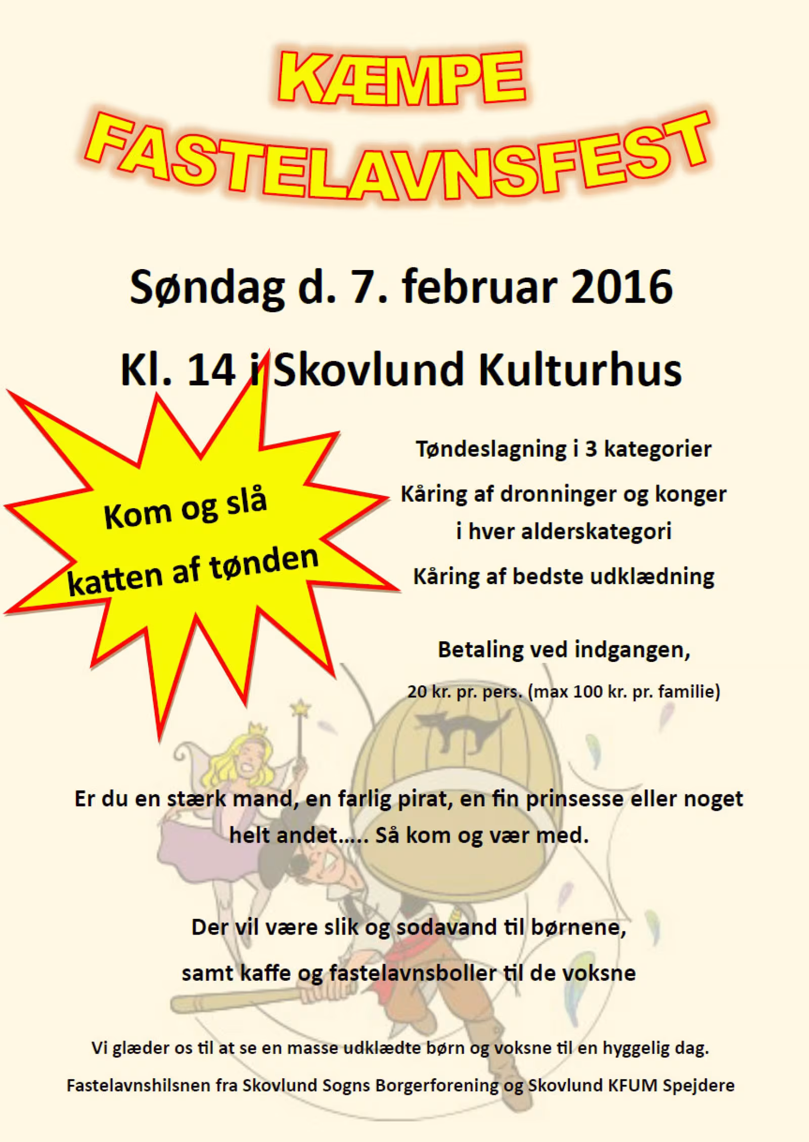 Kæmpe fastelavnsfest