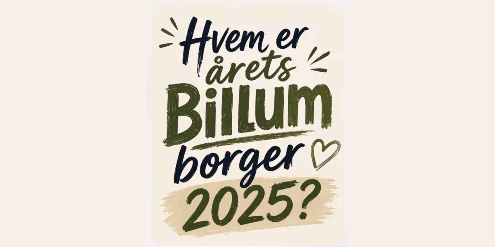Hvem er årets Billum borger 2025?