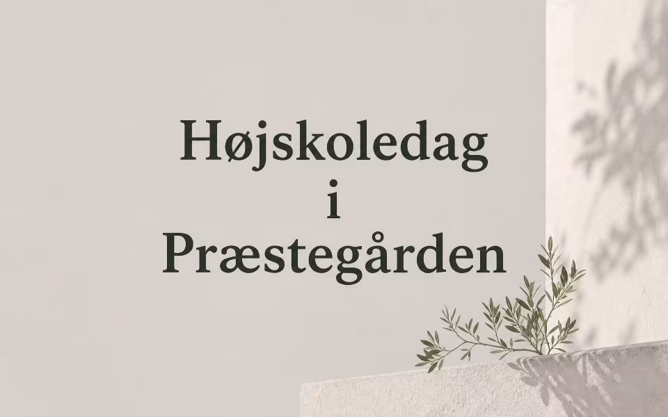 Højskoledag i Præstegården