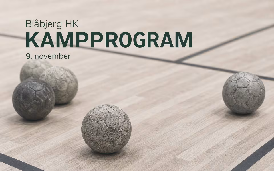 Blåbjerg HK kampprogram 9. november