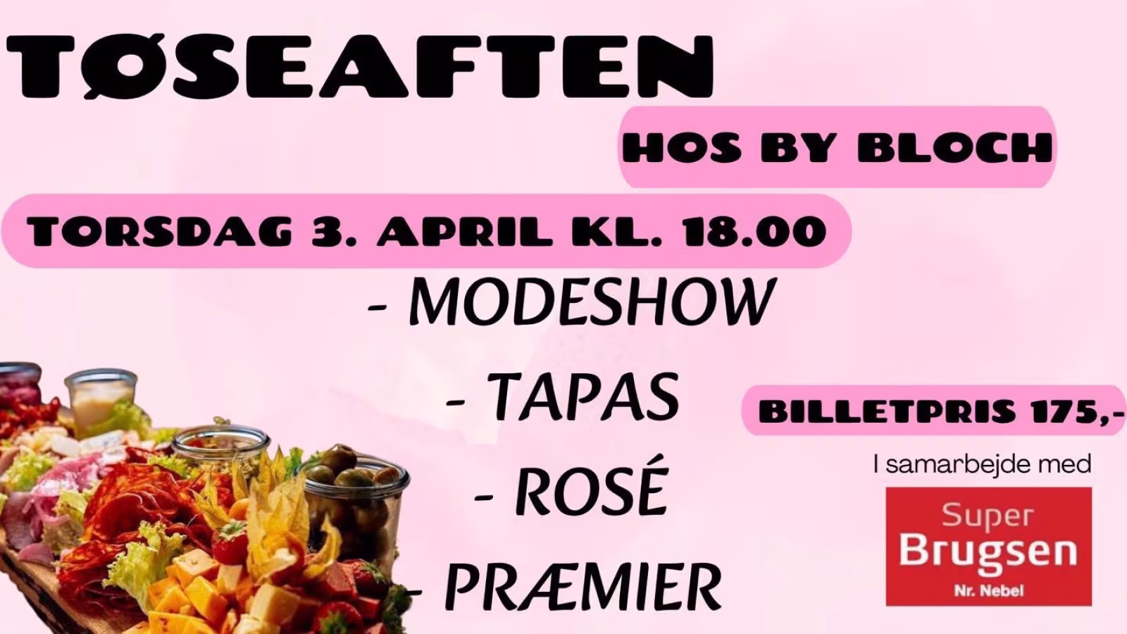 Tøseaften 2025: Modeshow og Delikat Tapas