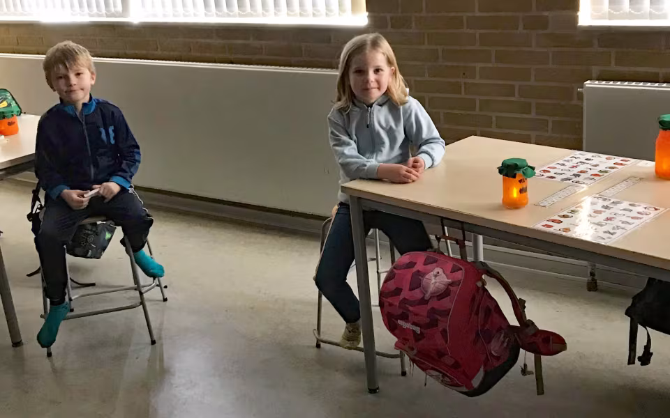 Optakt til halloween på Ansager skole