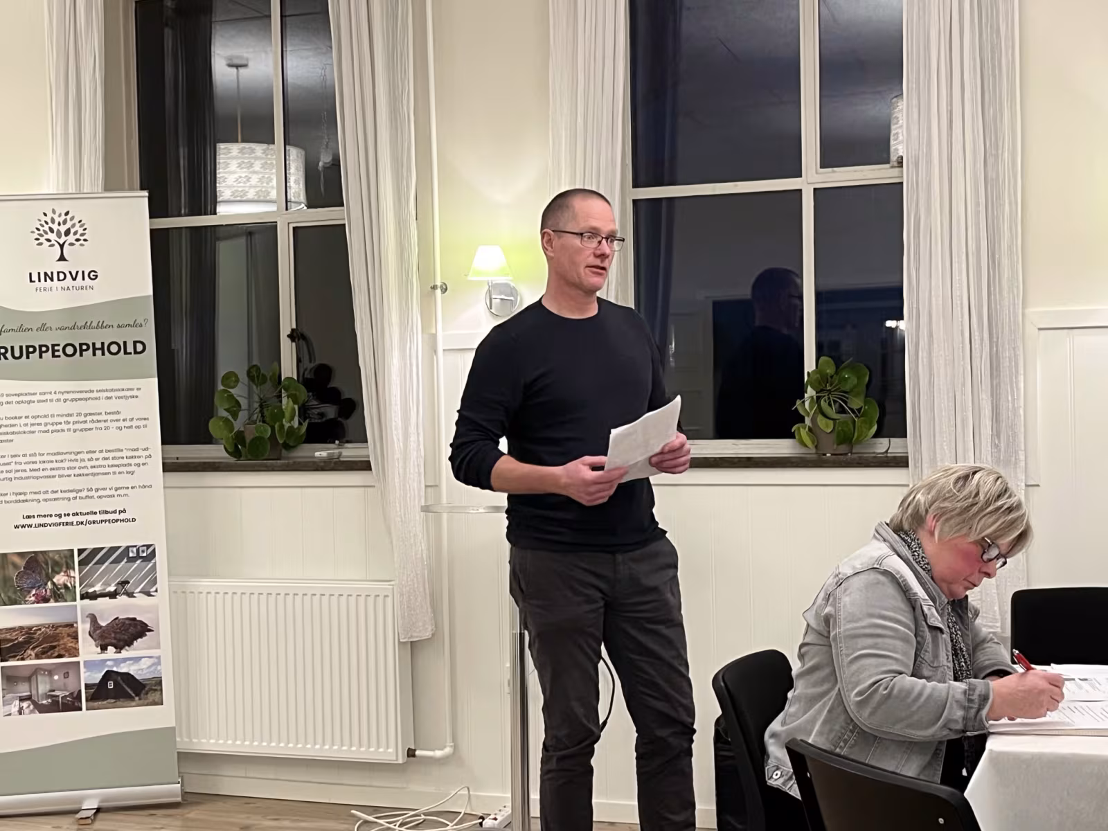 Formanden Lars Andersen aflagde beretning