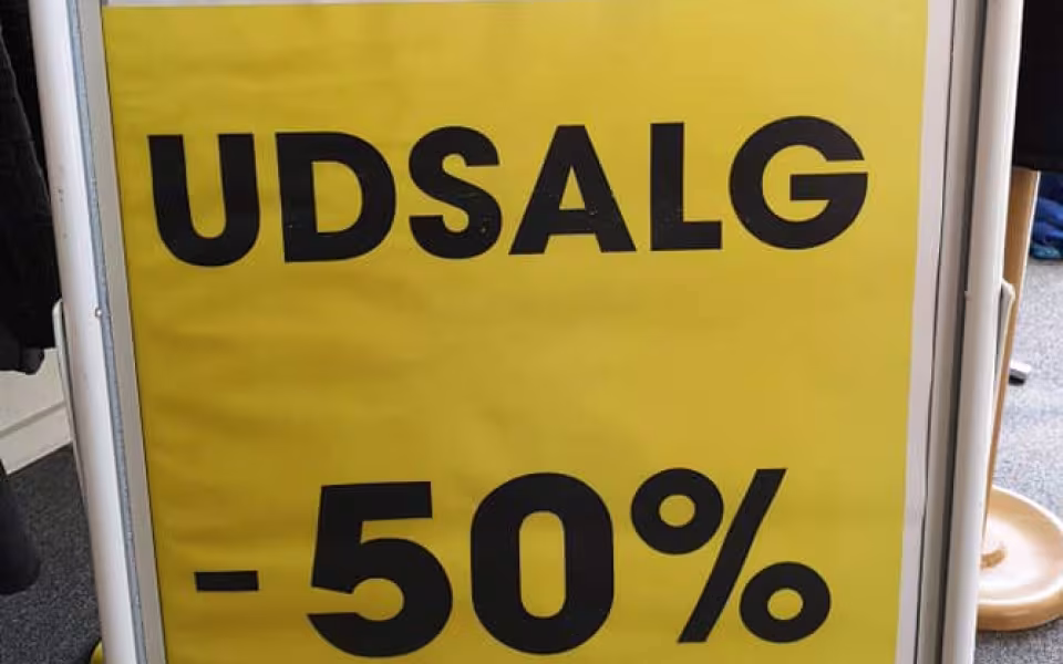 Udsalg hele ugen - alt til halv pris