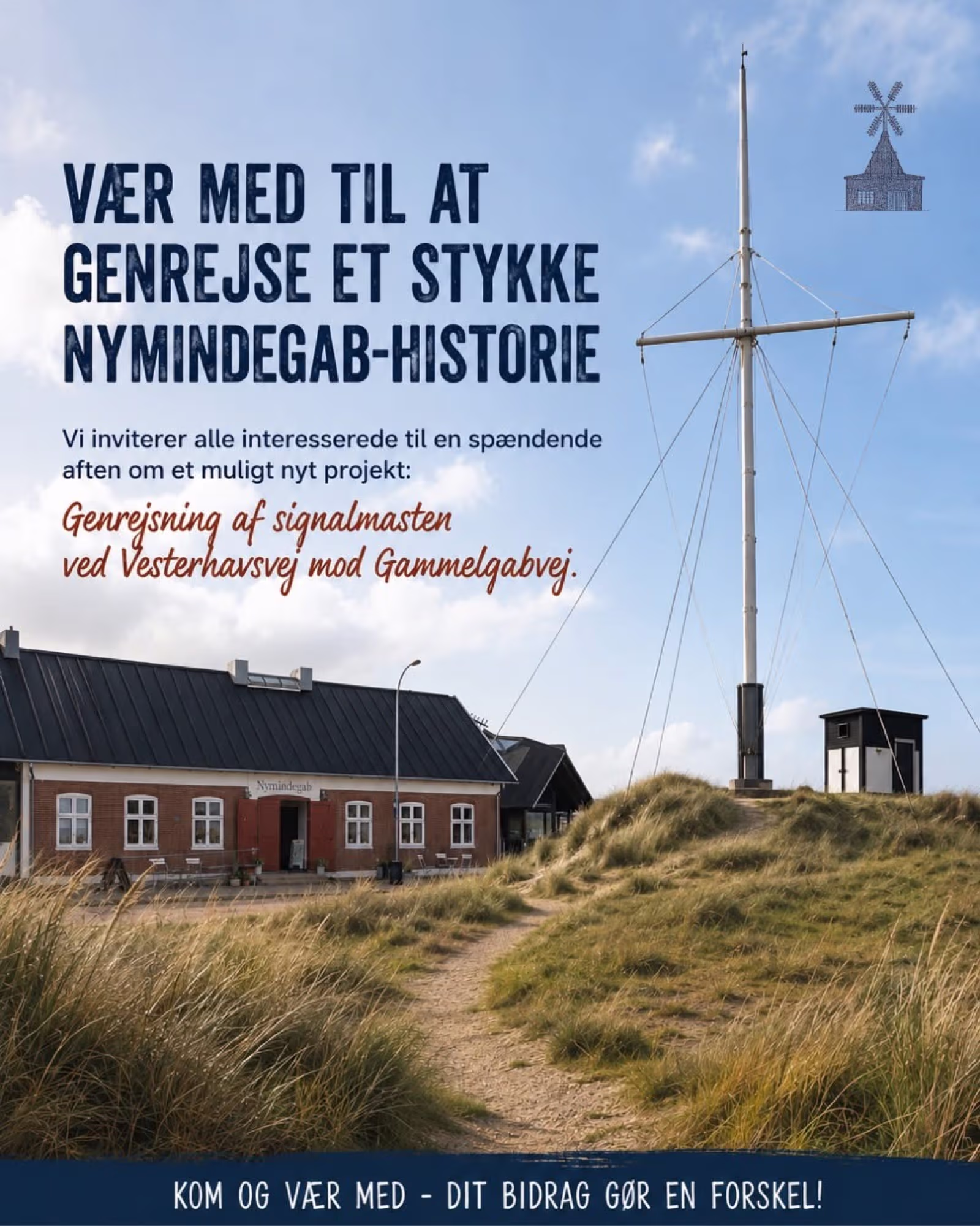 Historisk signalmast søger nyt hold