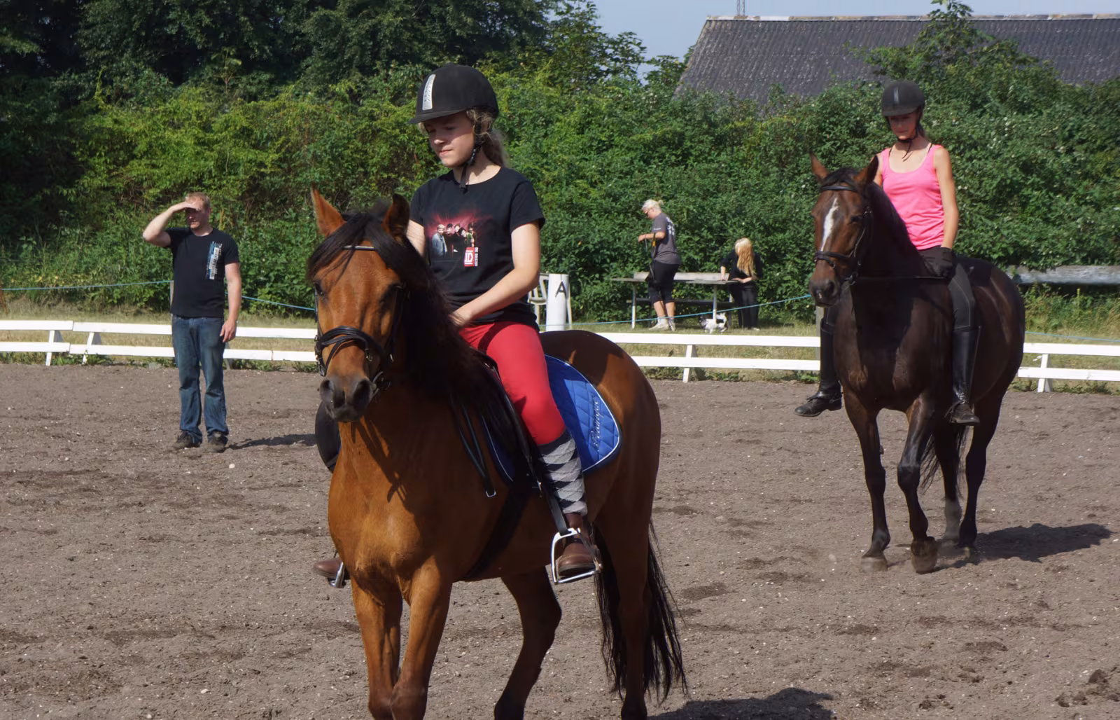 Piger på ridelejr i Ansager Rideklub