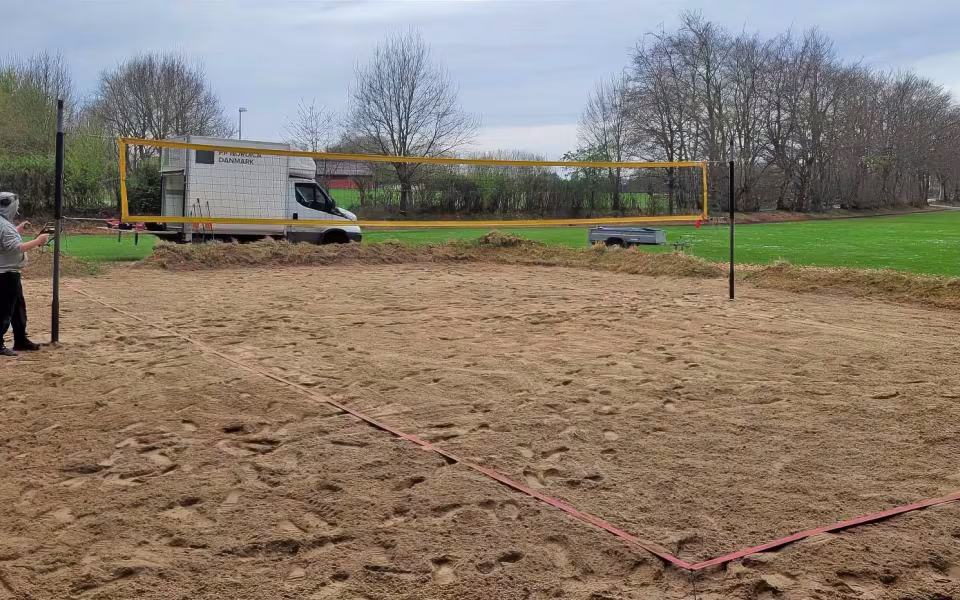 Volleybanen ved stadion