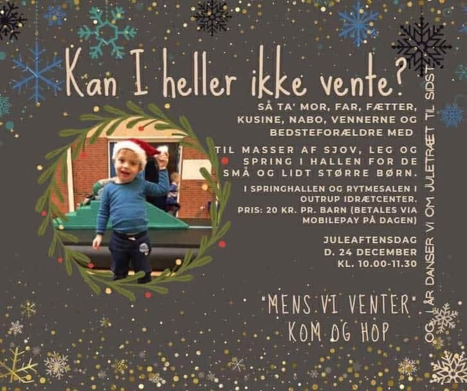Juleaftensdag: Sjov og leg i hallen