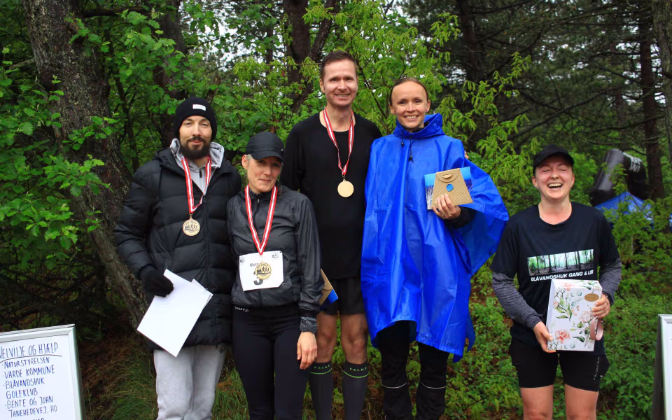 Løbefest trods regn i Ho