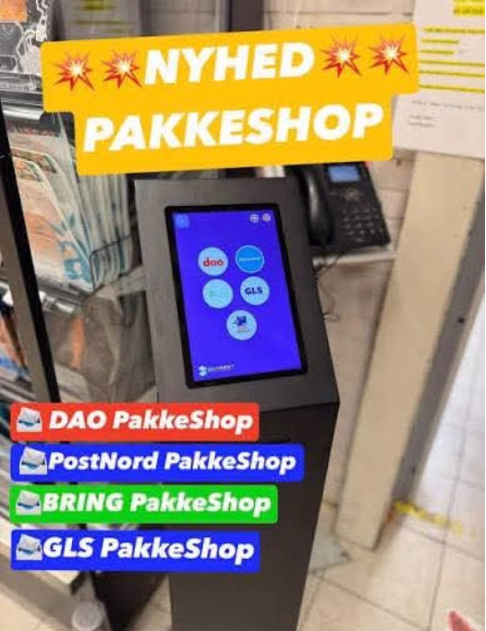 VIGTIG INFO NÅR DU HENTER PAKKER I BRUGSEN TISTRUP