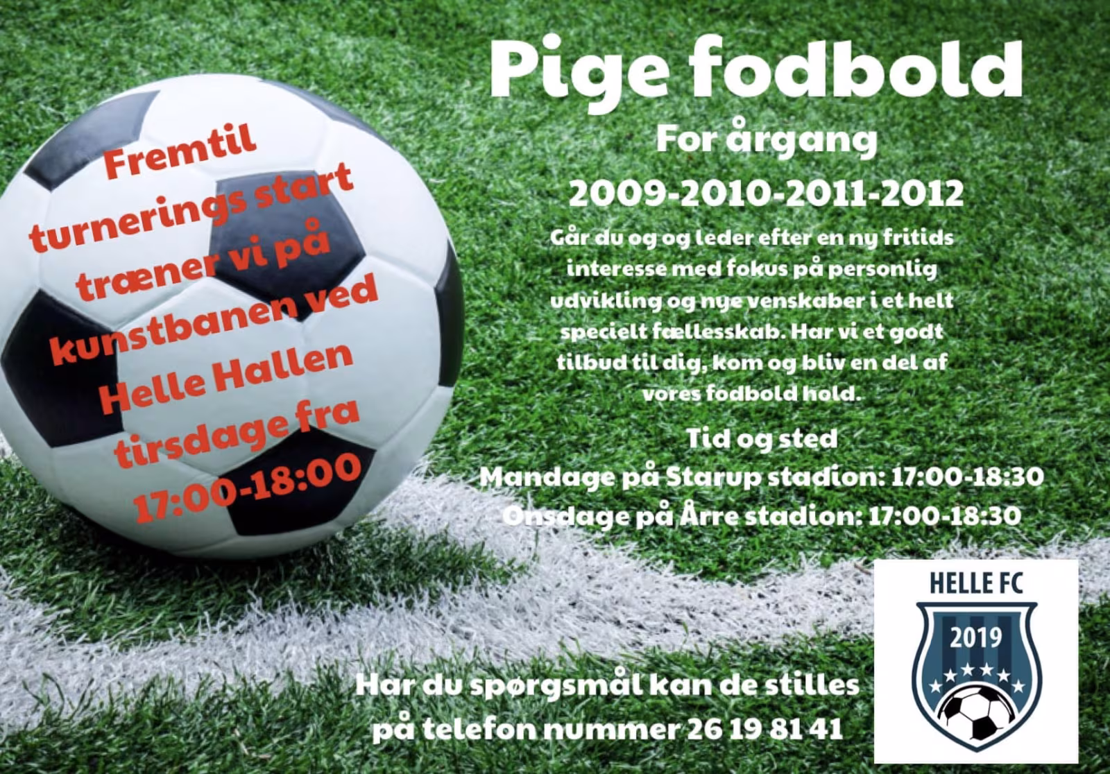 Helle FC - Pige fodbold 2023
