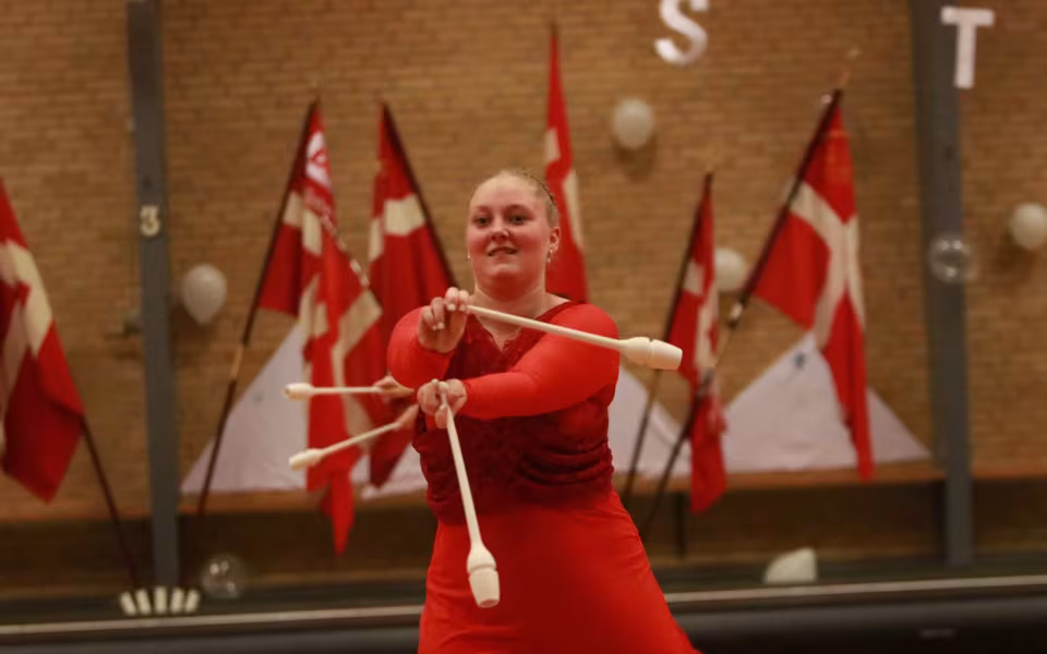 Seniorer fejrer gymnastik og fællesskab